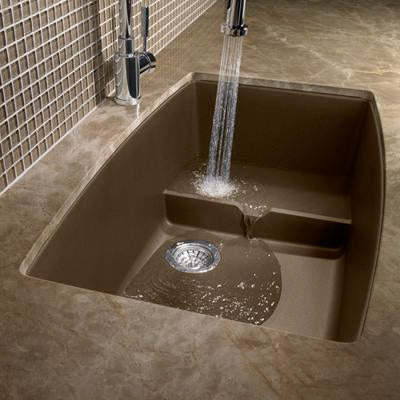 Blanco Performa Cascade Single Bowl SILGRANIT Kitchen Sink - Durable Stain-Resistant Undermount Sink for Modern Kitchens | Perfect for Food Prep, Dishwashing & Entertaining