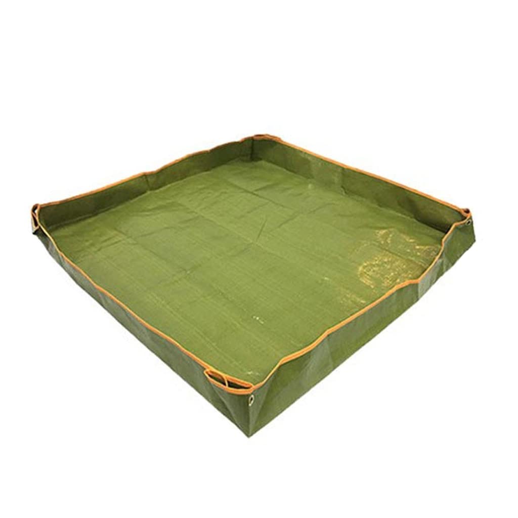 Premium PE Planting Mat - 110x110cm Waterproof Gardening Pad, Lightweight & Reusable Green Garden Mat for Balcony, Indoor/Outdoor Plants - Ideal for Flower Beds, Seed Starting & Plant Protection