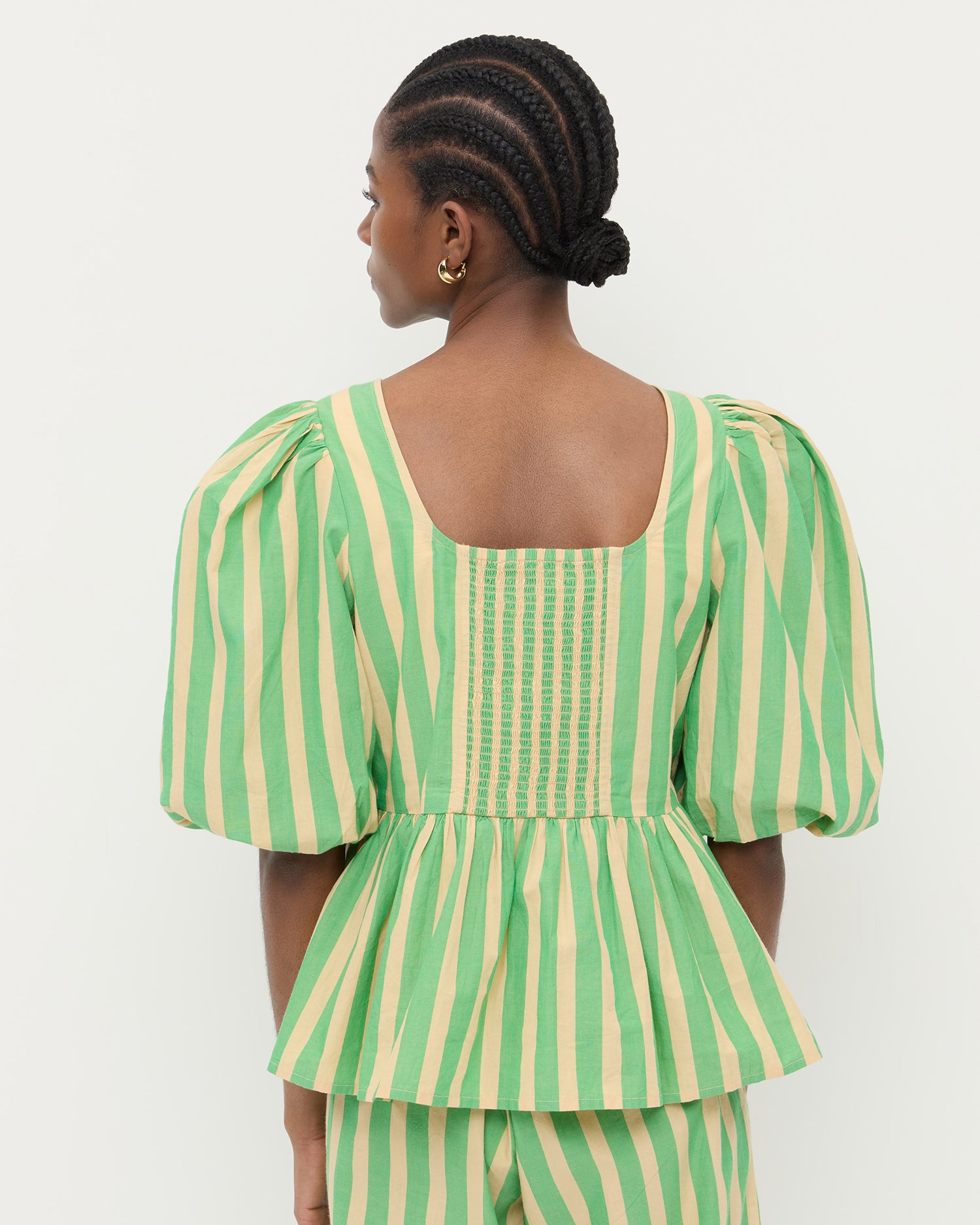 Jodie Green Tan Top - Stylish Women's Casual Blouse for Summer Outfits & Beach Wear