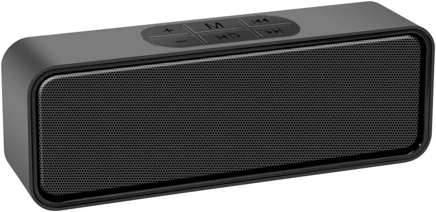 Portable Bluetooth Speaker with IPX3 Waterproof, Stereo Sound & 12H Playtime - Wireless Speaker with Enhanced Bass, Supports USB/AUX/TF Card - Noise Cancelling Mic for Outdoor, Travel, Home, Beach & Party Use
