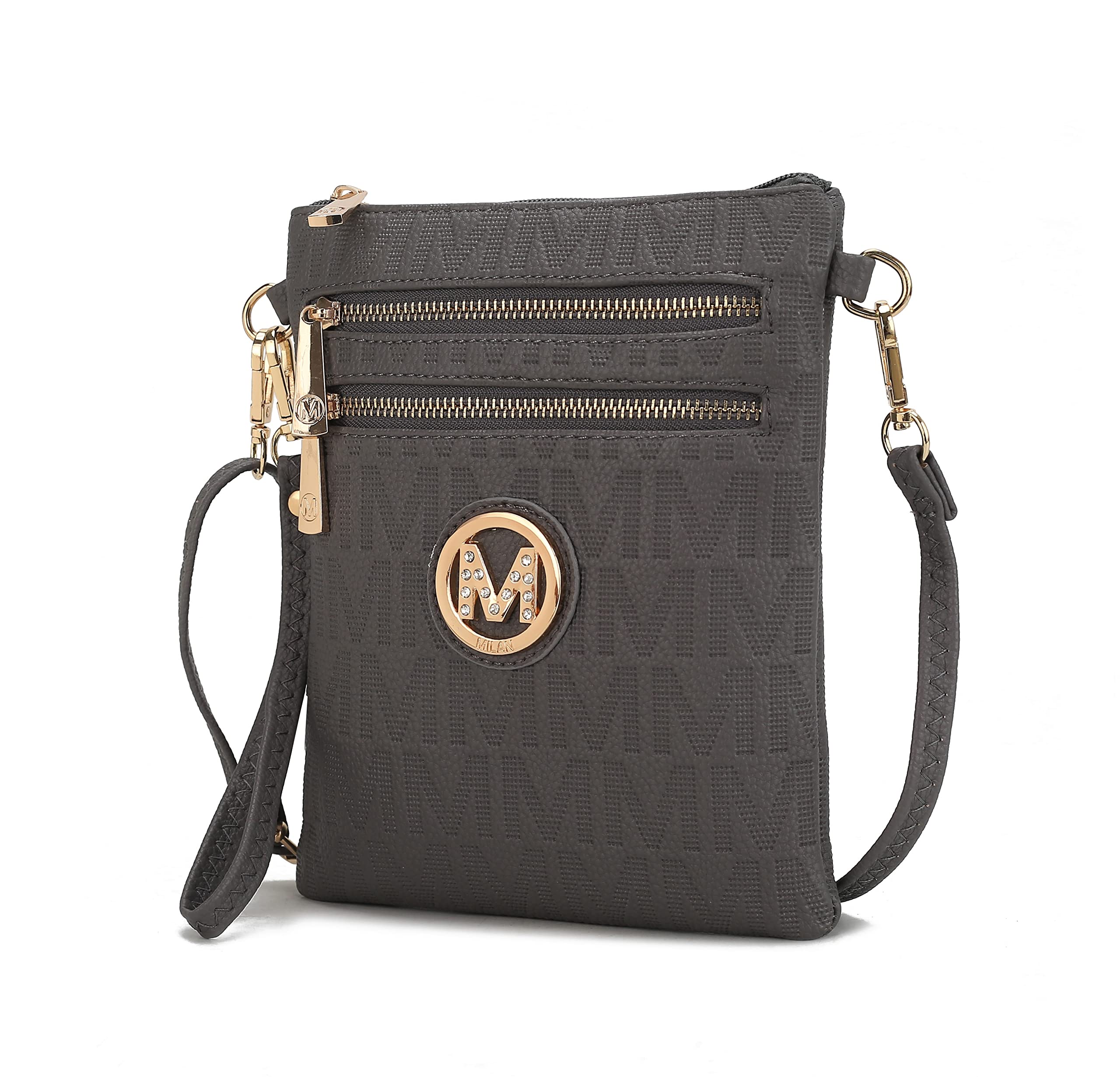 MKF Women's Crossbody Bag - PU Leather Shoulder Purse for Daily Use