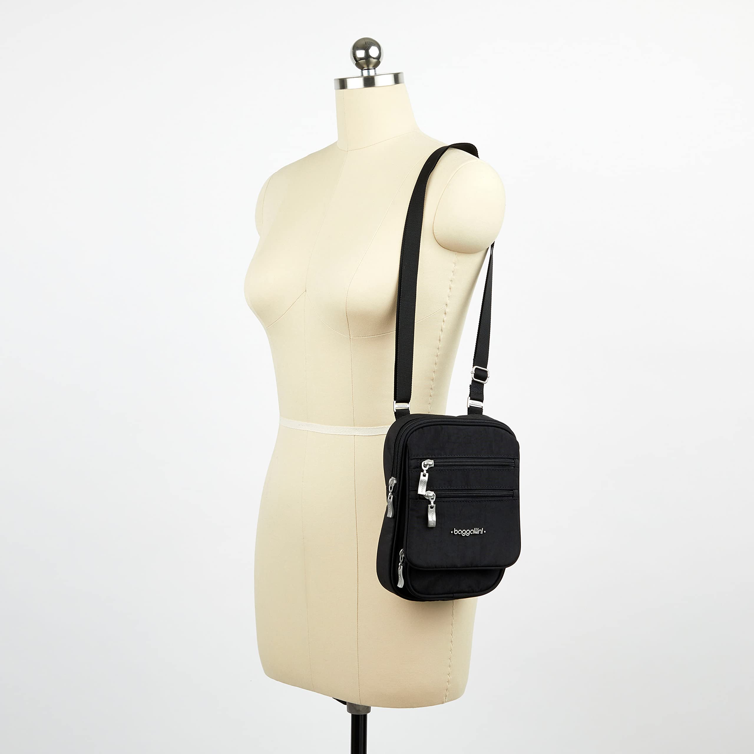 Baggallini RFID Crossbody Bag for Women - Lightweight Travel Purse for Everyday Use