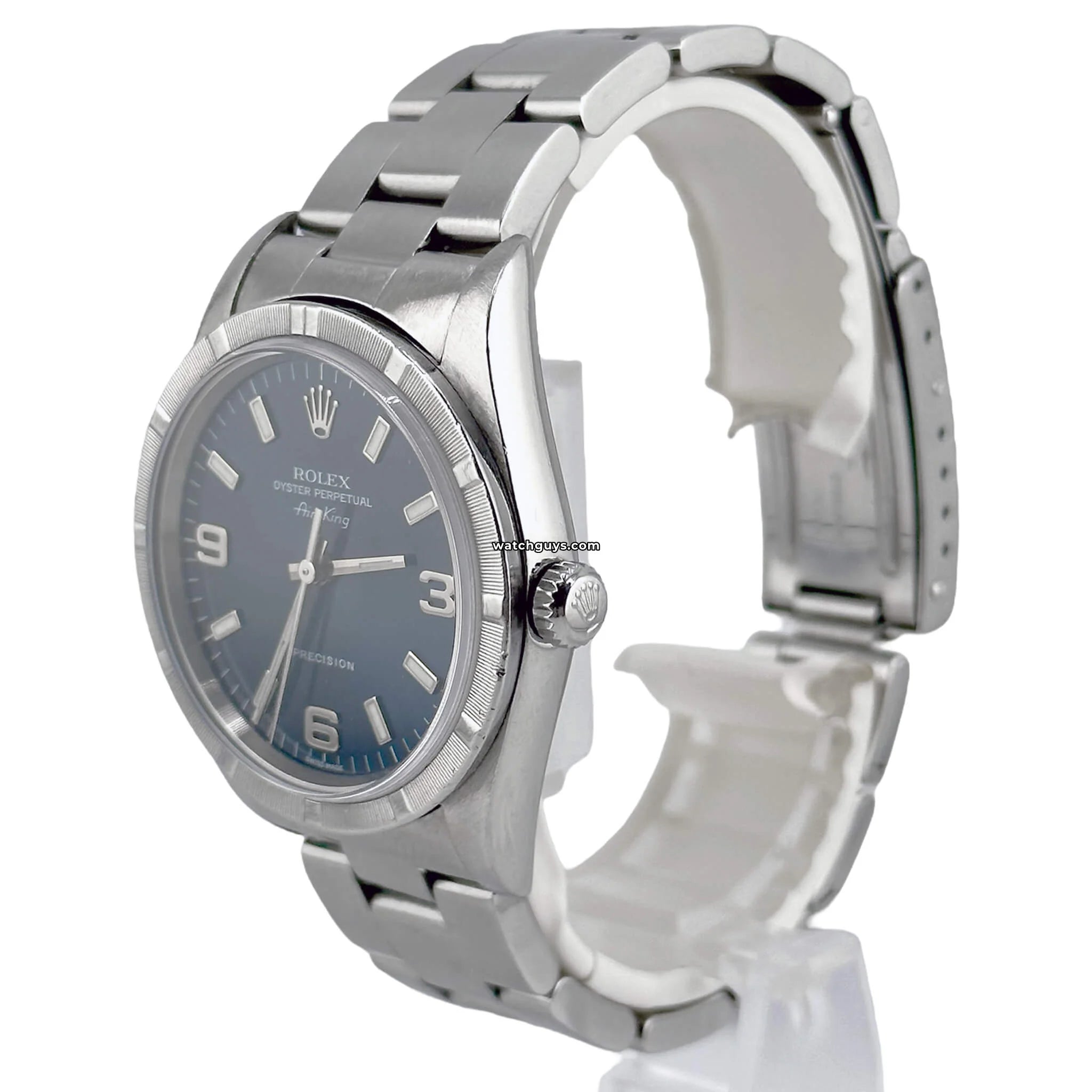 Rolex Air King 14010 Blue Dial Stainless Steel Men's Watch - Luxury Timepiece for Business, Casual & Special Occasions