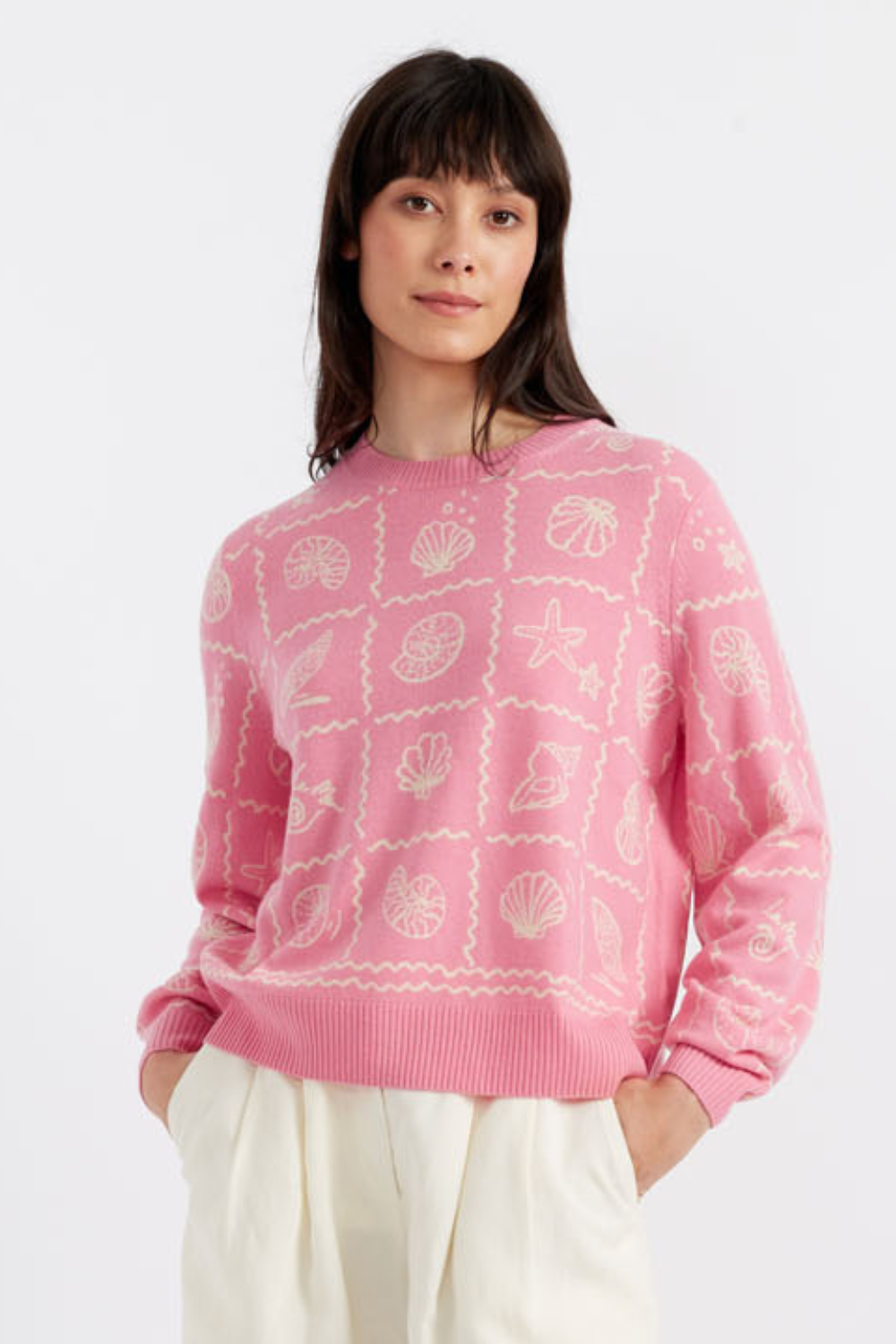 Luxury Pink Wool Cashmere Sweater for Women - Soft & Warm Winter Pullover - Perfect for Holiday Gifts & Cozy Outfits
