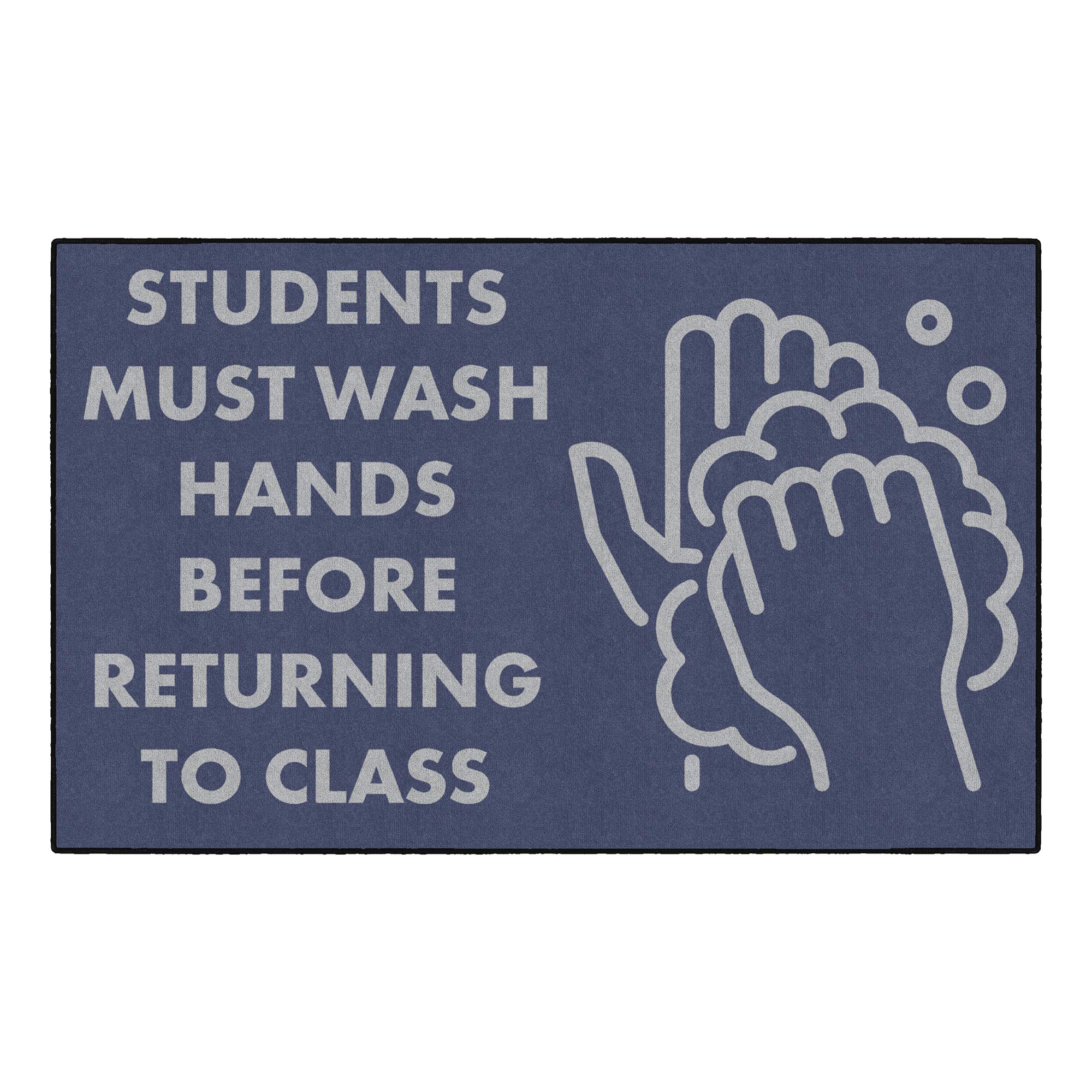 Sprogs Students Hand Wash Washable Rug 5x8 Feet - Soft Non-Slip Kids Rug for Dorm Room, Bedroom & Play Area - Machine Washable Floor Mat for College Students & Teens