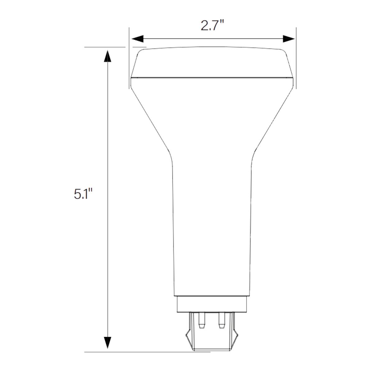 2 Pin PL LED Bulb - 9W 1150 Lumens, Ballast Bypass, 30K|35K|40K Color Temperature, G24d Base - Perfect for Office Lighting, Commercial Spaces & Energy-Efficient Home Use