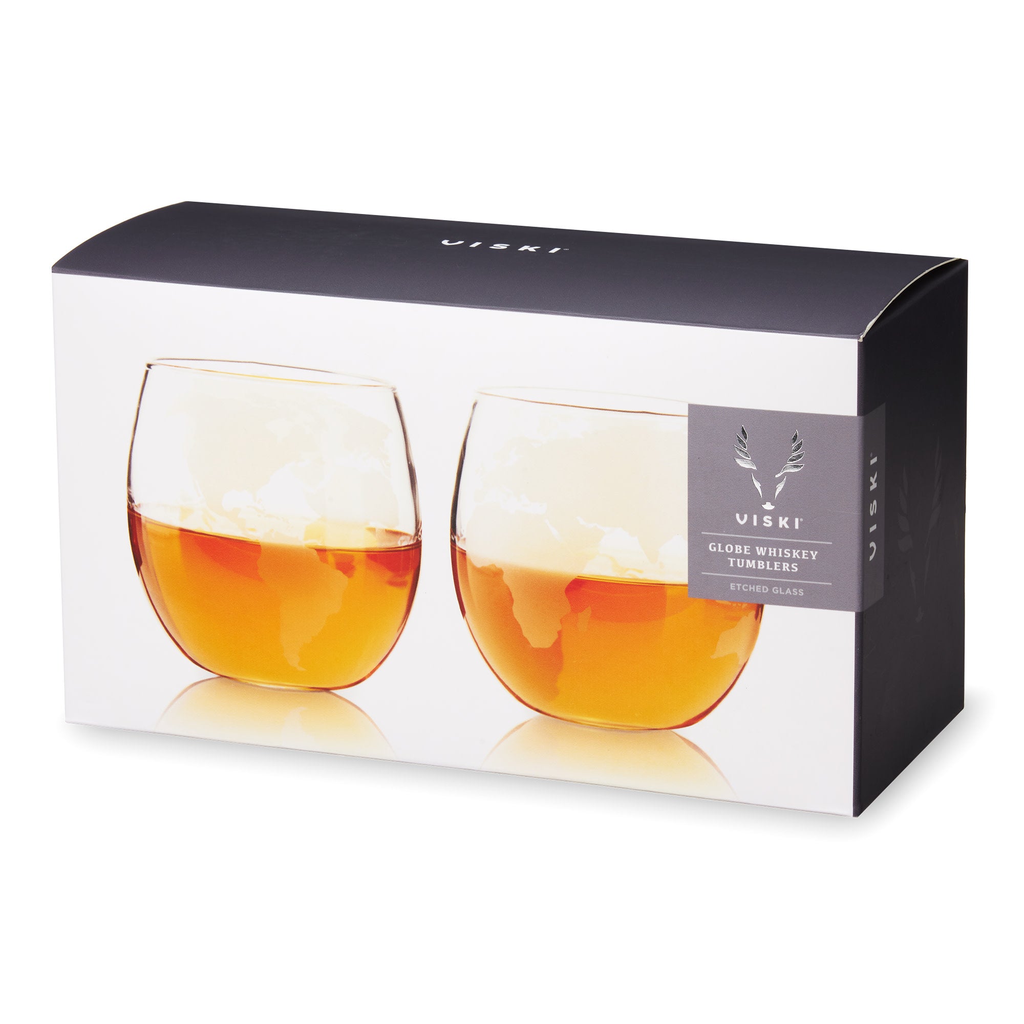 Premium Whiskey Glasses Set of 2 - Heavy Base Crystal Clear Old Fashioned Rocks Tumblers for Bourbon, Scotch & Cocktails - Perfect for Home Bar, Gifts & Entertaining