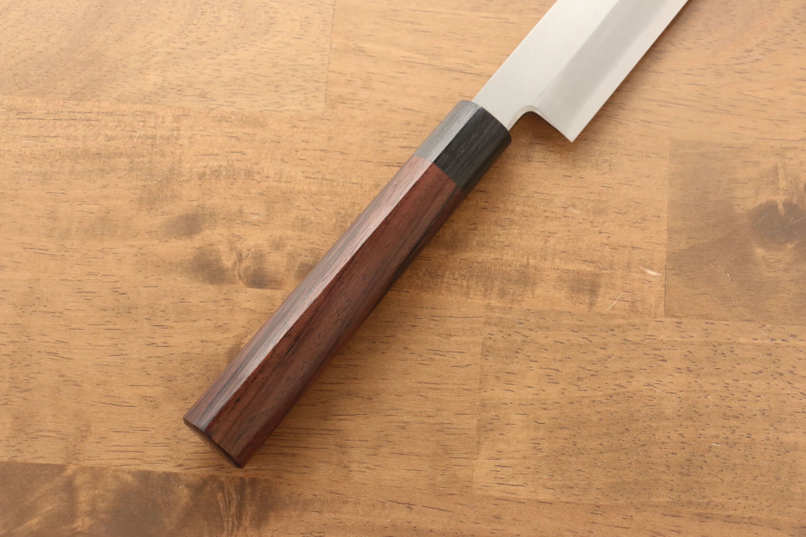 Premium Jikko Silver Steel No.3 Yanagiba Sushi Knife 330mm with Shitan Handle - Professional Japanese Sashimi & Sushi Chef's Blade for Precision Cutting