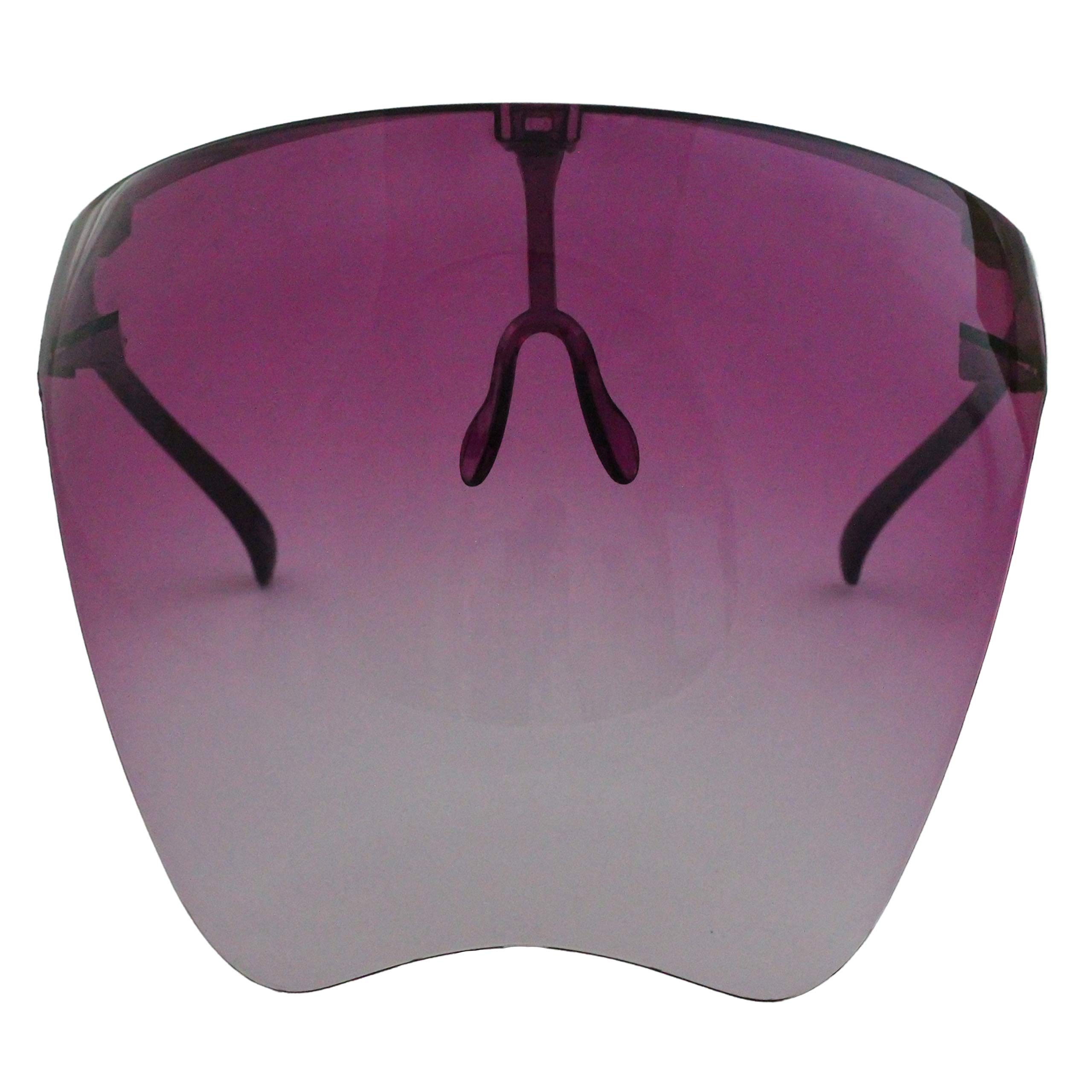 Mirrored Visor Sunglasses for Men & Women - Futuristic Face Shield Glasses with UV Protection - Perfect for Cycling, Running, and Outdoor Sports