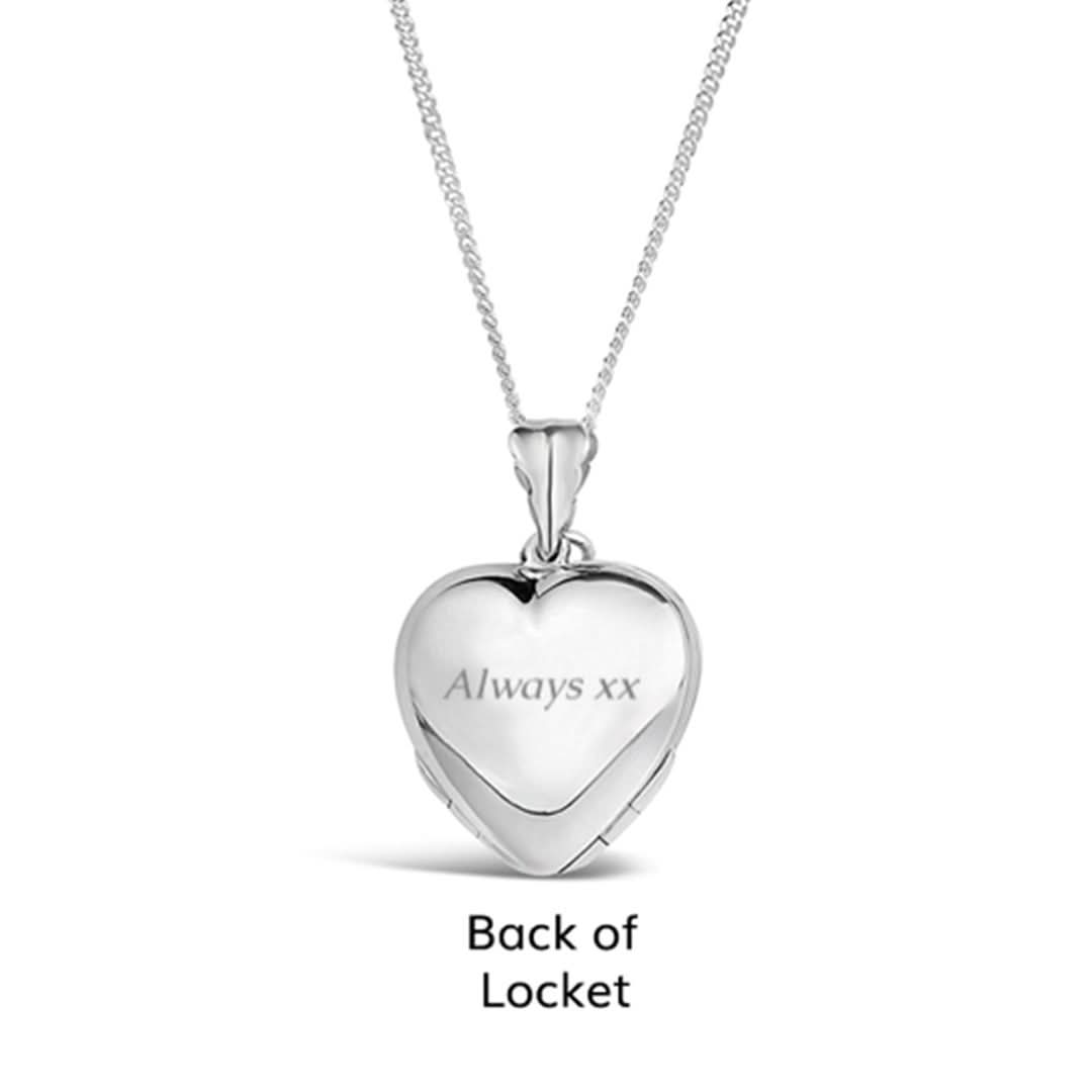 Silver Heart Charm Locket for 4 Photos - Perfect for Valentine's Gifts, Anniversary Presents & Keepsakes