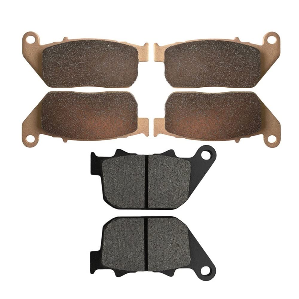 High-Performance Motorcycle Brake Pads - Front & Rear Black Disc Brake Pads for Harley-Davidson XL 1200R, XL1200R, Sportster, Roadster (2004-2008 Models) | Durable Friction Material for Safe Riding in City Commuting & Highway Cruising