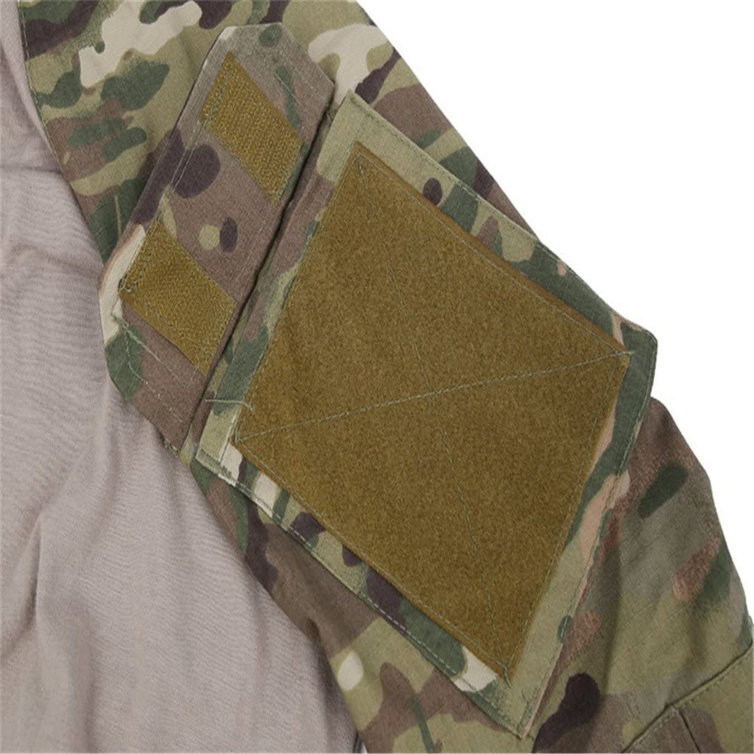 Men's Military Tactical Shirt & Pants Set - Army Camo Combat Uniform for Airsoft, Paintball, Hunting & Outdoor Activities | Durable & Breathable Tactical Gear