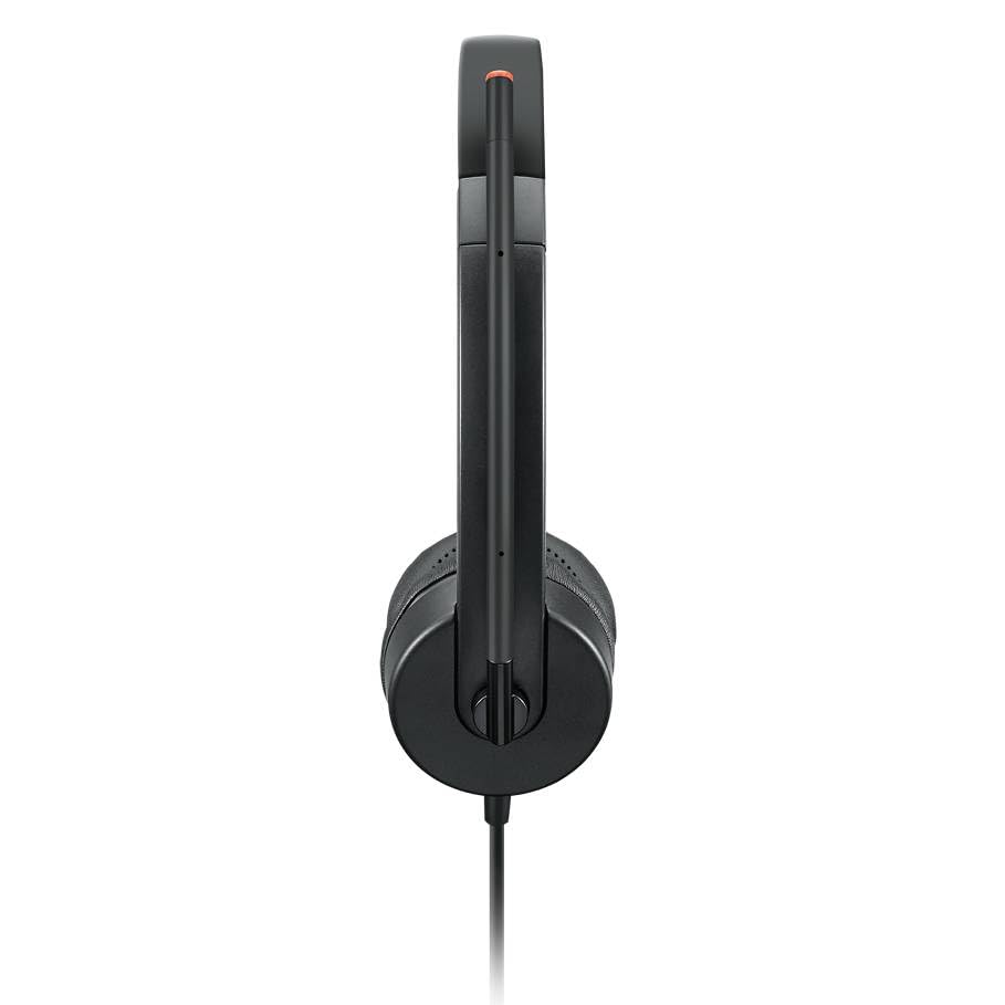 Lenovo 4XD0K25030 Stereo Analog Headset with Noise Cancelling Mic - Comfortable Over-Ear Headphones for PC, Laptop, Gaming & Office Use