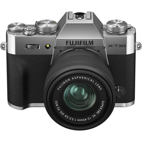 FUJIFILM X-T30 II Mirrorless Digital Camera with 15-45mm Lens Kit - 26.1MP APS-C Sensor, 4K Video, Bluetooth & WiFi (Silver) - Perfect for Travel Photography, Vlogging & Street Shooting