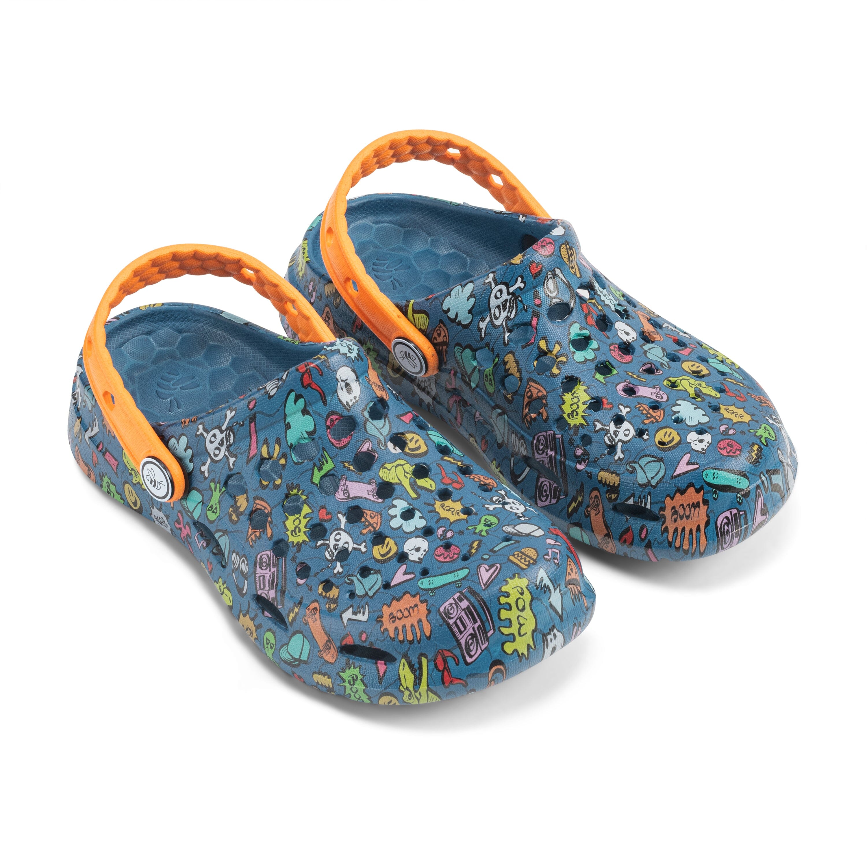 JOYBEES Active Clog Shoes for Kids with Fun Graphics - Comfortable & Durable Waterproof Sandals for Boys & Girls - Perfect for Beach, Pool, Playground & Summer Outdoor Activities