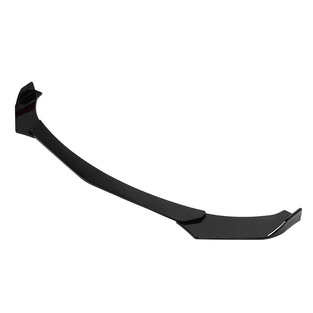 Universal Front Bumper Lip Spoiler - Matte Black ABS Plastic Front Lip Kit Compatible with Toyota Camry/Corolla (2018-2023) - Enhances Sporty Look & Improves Aerodynamics for Street Racing & Car Shows
