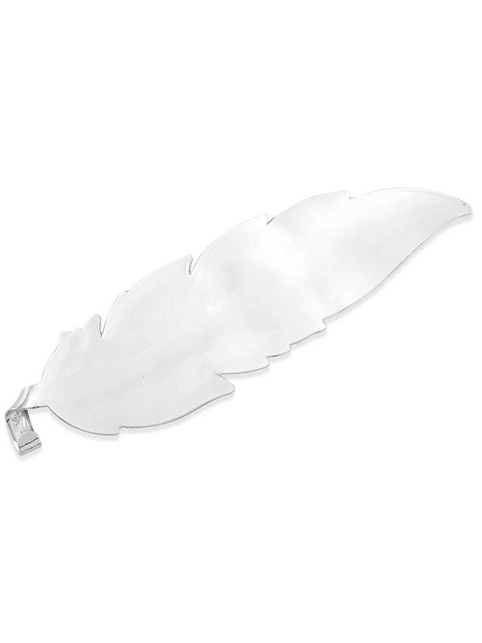 Montana Silversmiths HF5458MX Silver Hat Feather with Mexico Flag Design - Perfect for Cowboy Hats, Western Fashion & Patriotic Accessories