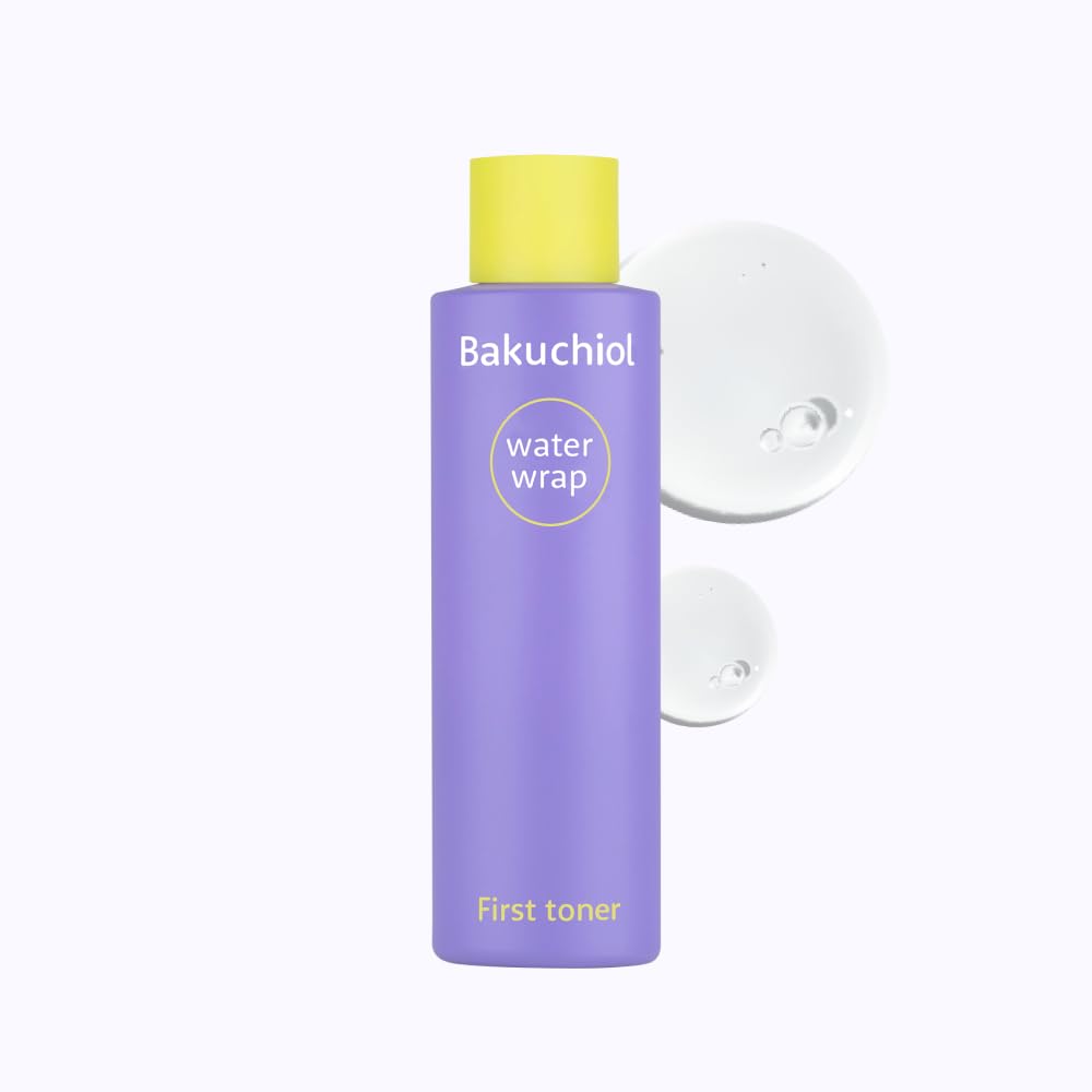CHARMZONE Bakuchiol WaterWrap First Toner - 99% Pure Bakuchiol Retinol Alternative with Triple Collagen for Firming & Revitalizing | Pore Minimizing Korean Skincare (7.1 fl.Oz/210ml) | Perfect for Anti-Aging Routine & Nighttime Skin Hydration