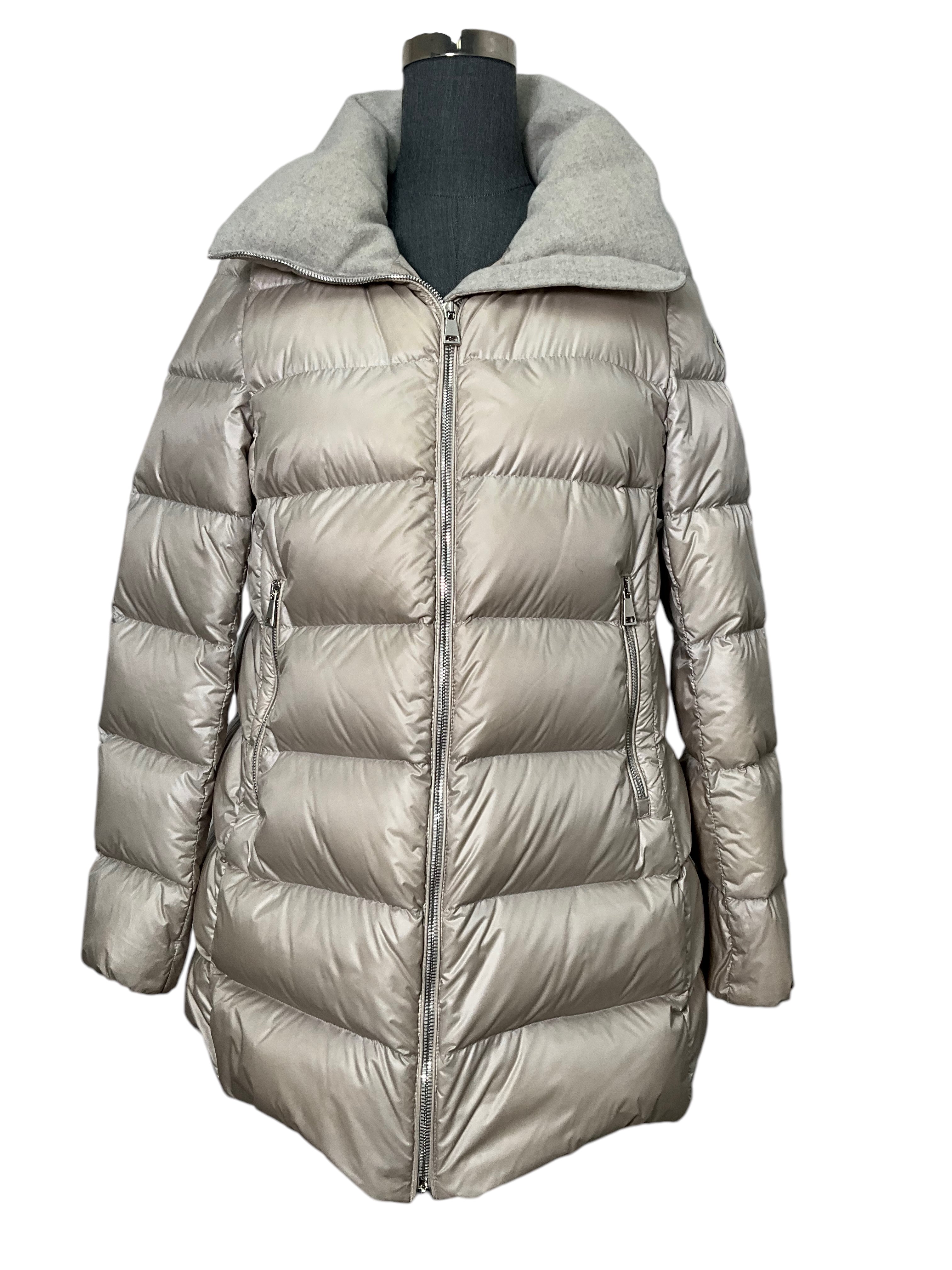 Moncler Puffy Down Jacket for Women - Lightweight Winter Coat with Hood, Waterproof & Windproof, Size S - Perfect for Skiing, Snowboarding & Cold Weather Outdoor Activities