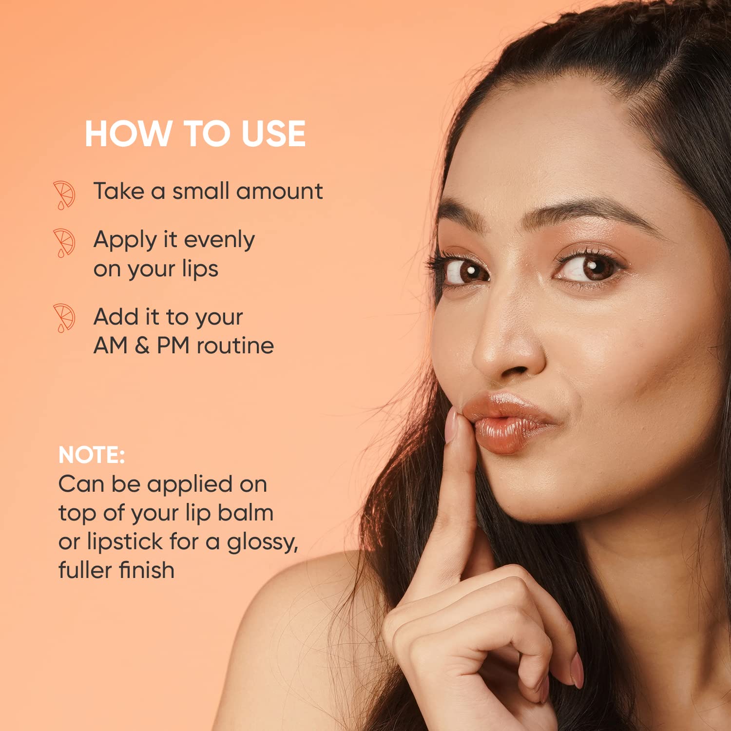 Dot & Key Vitamin C + E Lip Plumping Mask - Hydrating & Brightening Treatment for Dry, Flaky Lips, Reduces Pigmentation - Blood Orange & Nectarine Scent (15ml) | Perfect for Night Care & Pre-Makeup Prep