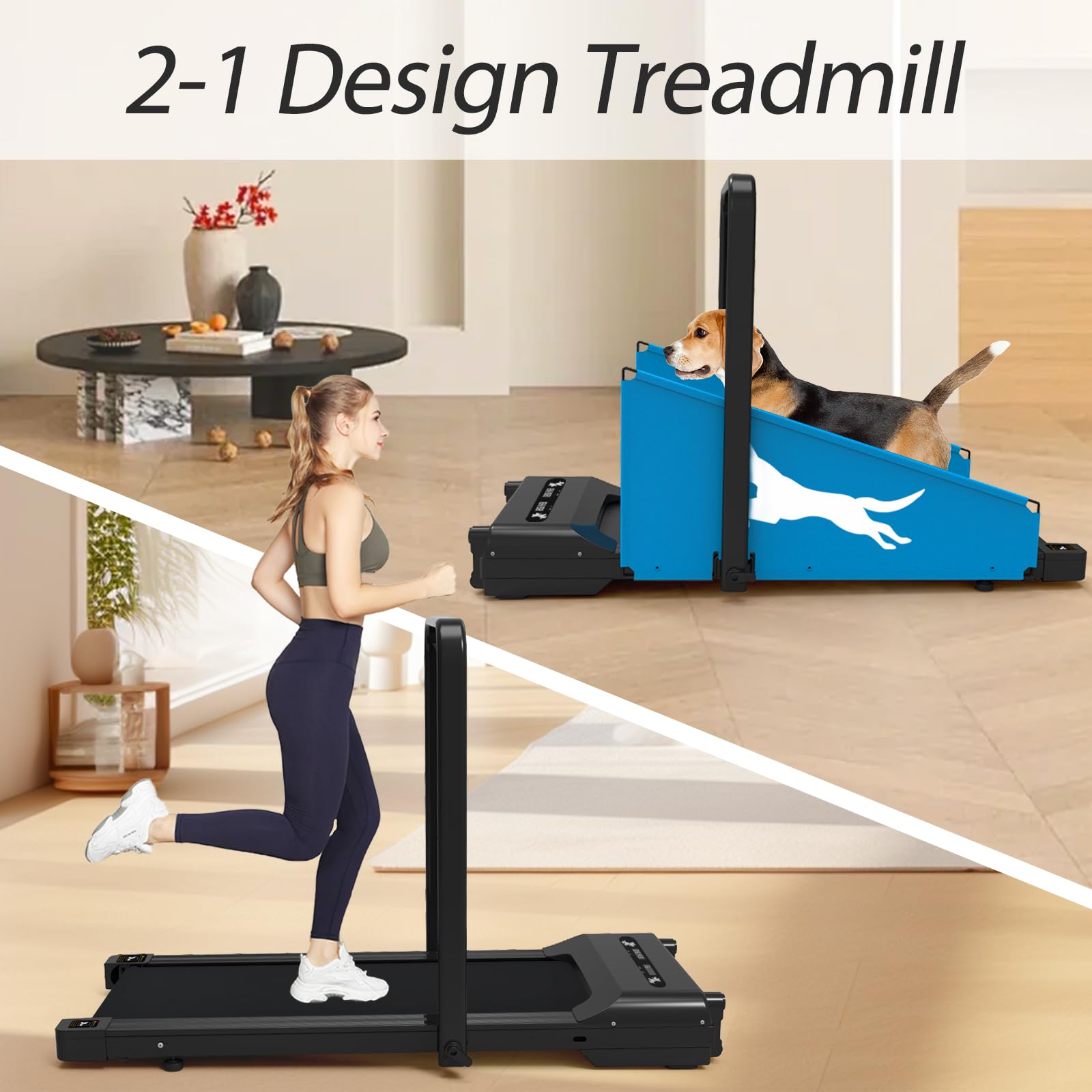 Small & Medium Dog Treadmill with Remote Control - Indoor Pet Exercise Machine for Training, Running & Fitness - Includes Pre-Set Programs for Home Use & Rehabilitation