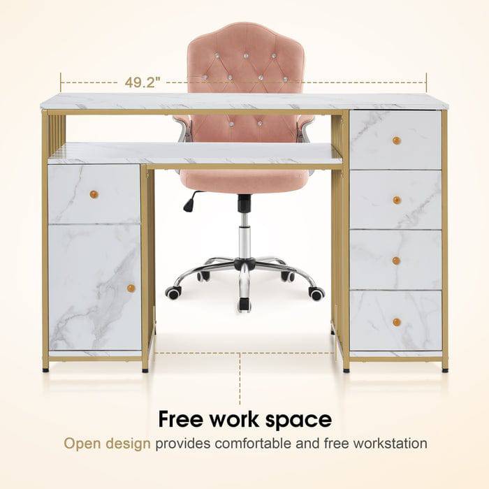 Professional Julia Manicure Table for Salon & Home Use - Portable Nail Art Station with Storage, Perfect for Nail Technicians & DIY Enthusiasts - Ideal for Manicures, Pedicures & Nail Extensions