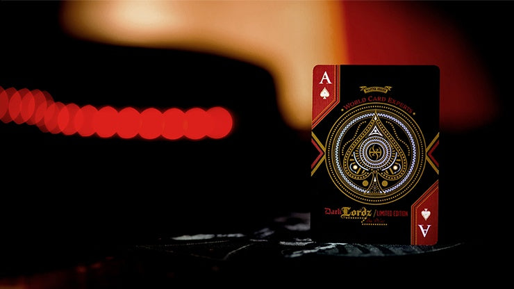 De'vo Standard Edition Dark Lordz Black Playing Cards - Premium Quality for Magic Tricks, Cardistry, and Poker Games