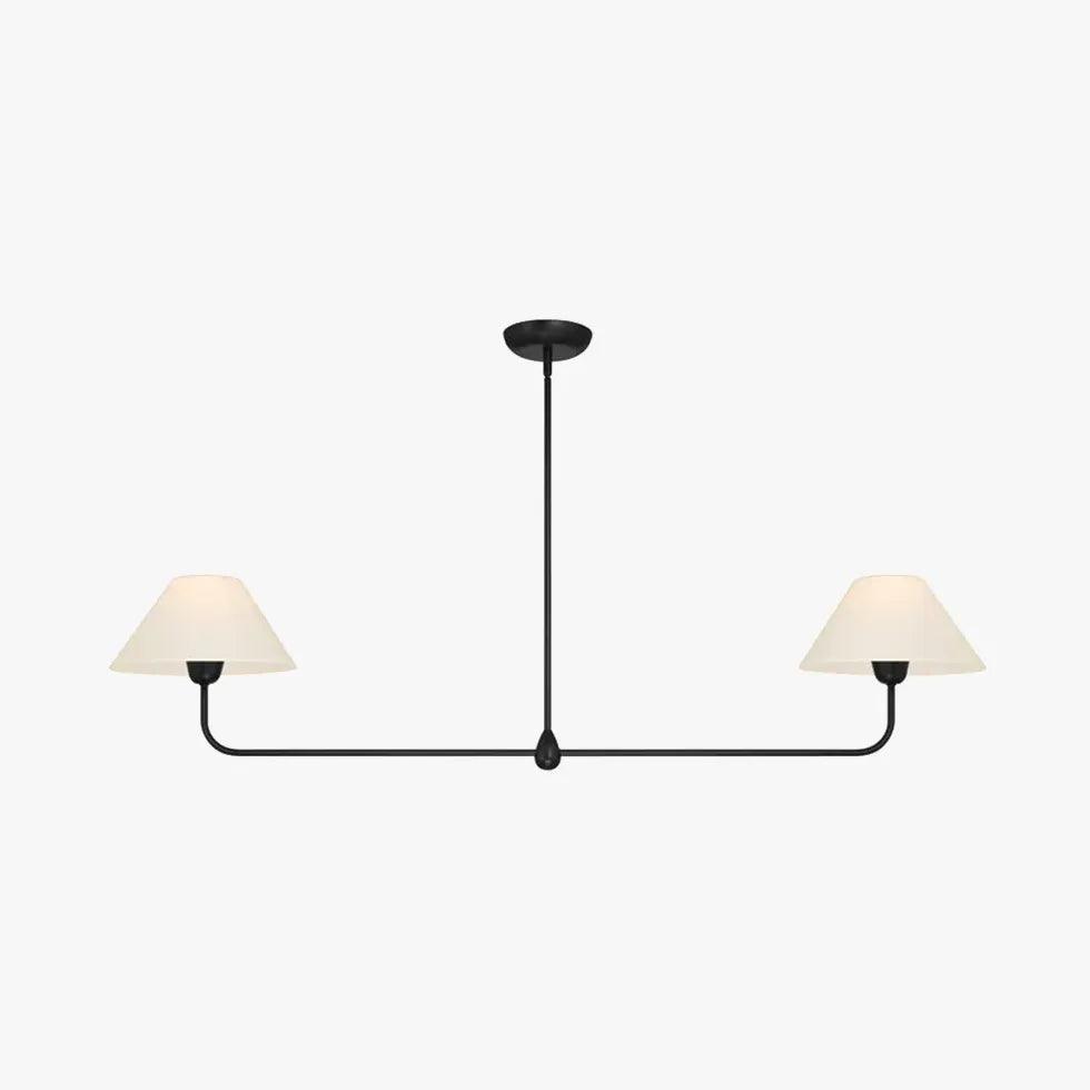 Modern 2-Light White Glass Kitchen Island Pendant Lighting Fixture - Perfect for Dining Room, Breakfast Nook & Farmhouse Decor