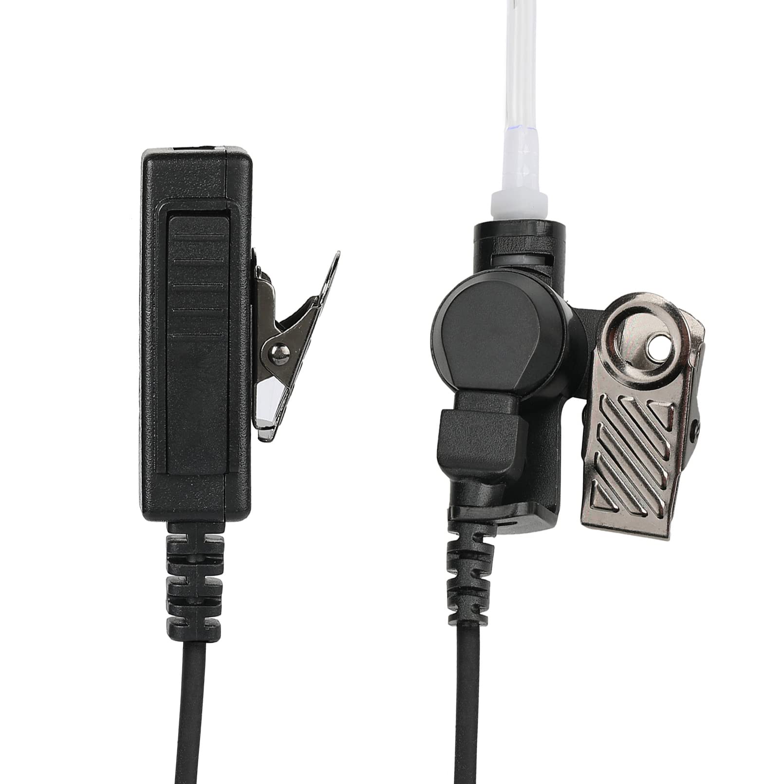 FBI Earpiece for Motorola XPR3300e XPR3500e XPR3300 XPR3500 Two-Way Radio - Covert Surveillance Headset with Noise-Canceling Mic & PTT Button - Ideal for Security, Law Enforcement & Tactical Operations