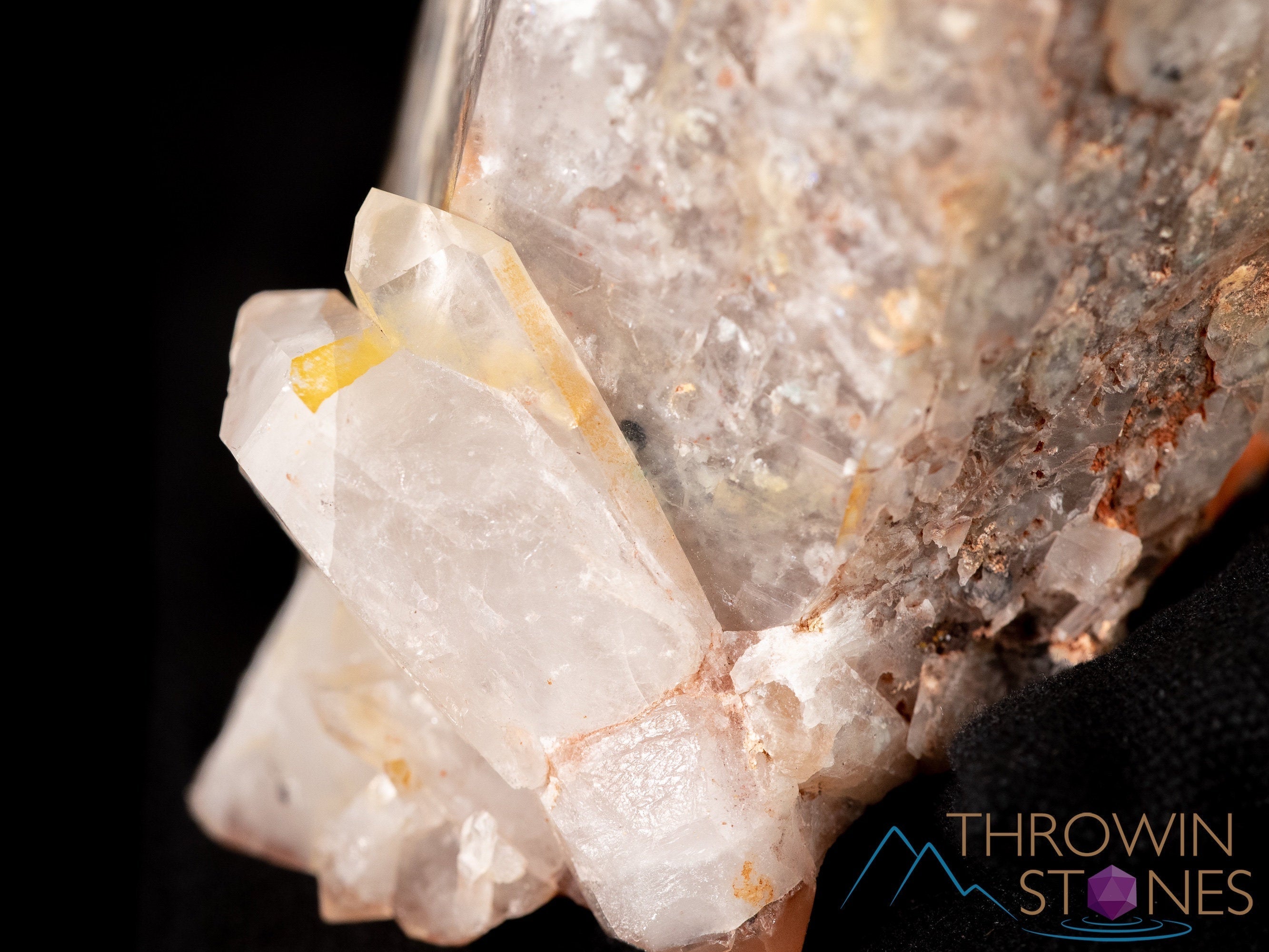 Raw MESSINA QUARTZ Crystal Point with Hematite & Kaolinite | Large Natural Crystals & Mineral Specimens | Healing Stones, Home Decor, Unique Gift Idea (39210) | Perfect for Meditation, Energy Work & Crystal Collections