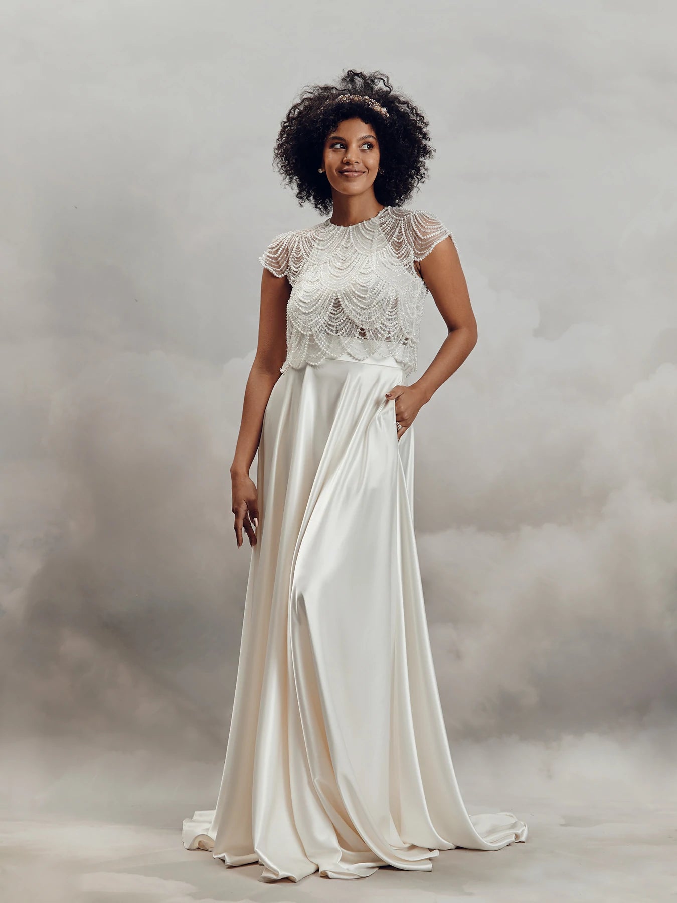 BHLDN Catherine Deane Liz Skirt - Elegant Floral Lace Midi Skirt for Women | Perfect for Weddings, Parties & Special Occasions