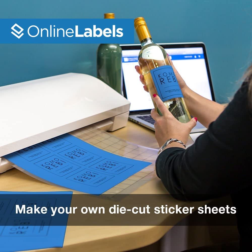 Premium Blue Sticker Paper - 8.5
