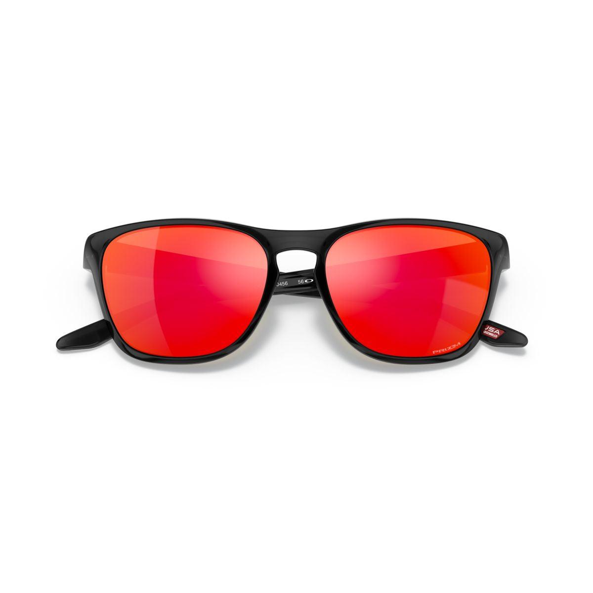 Oakley Manorburn Sunglasses Black Ink/Prizm Ruby Polarized Lenses 0OO9479 947904 - UV Protection for Running, Cycling & Outdoor Sports