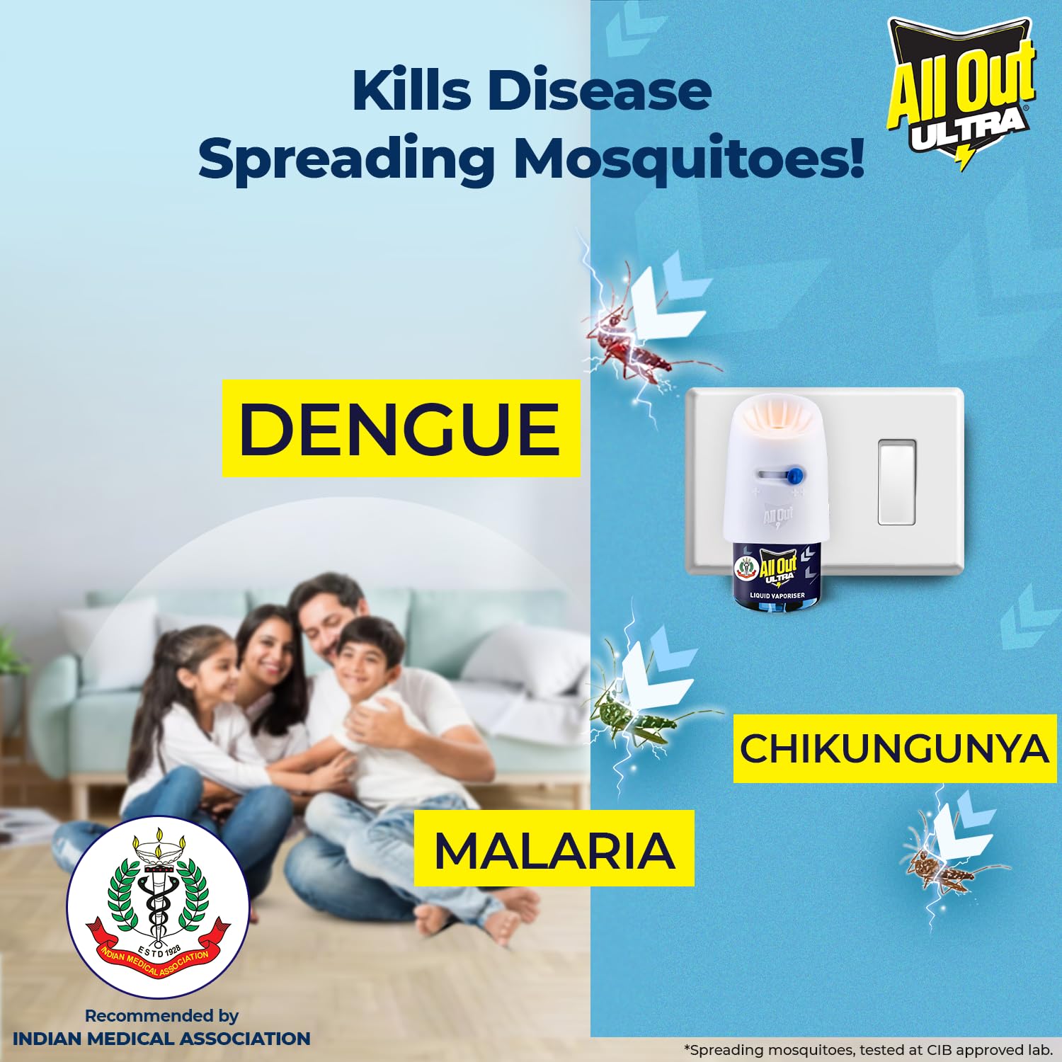 All Out Ultra Liquid Vaporizer Mosquito Repellent - 2 Refills (45ml Each) | Kills Dengue, Malaria & Chikungunya Mosquitoes | Doctor Recommended | Ideal for Home, Bedroom & Outdoor Protection