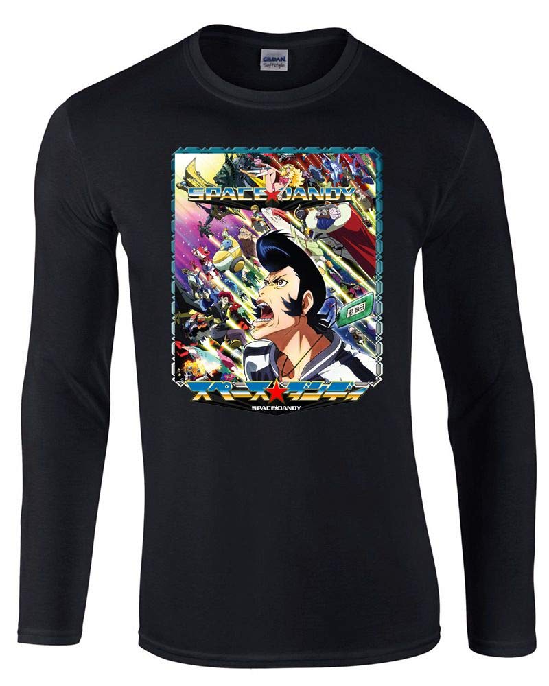 Burai Outlet Space Dandy Anime Unisex Long Sleeve T-Shirt - Casual Cosplay & Anime Fan Apparel for Men & Women