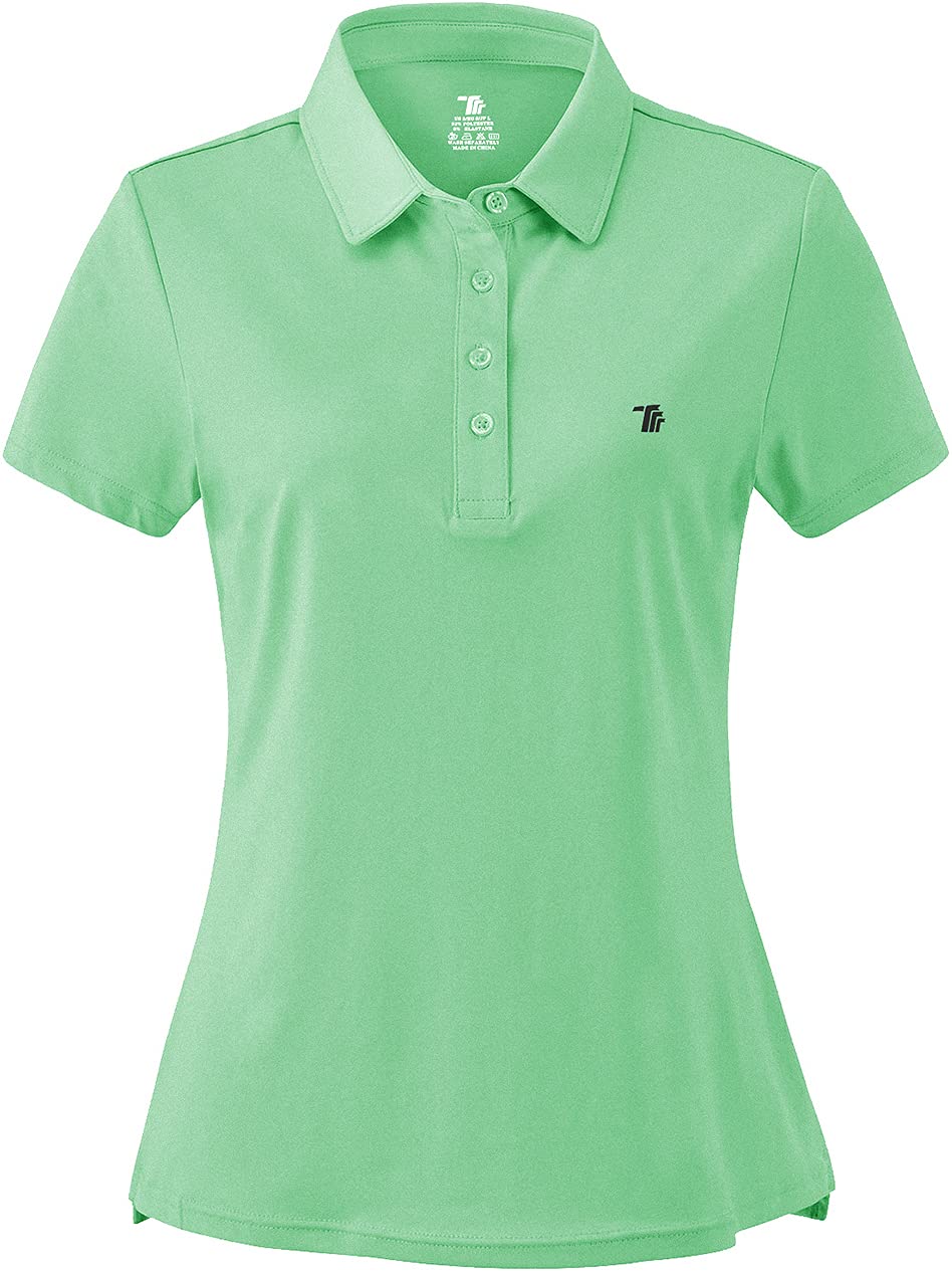 Women's Moisture Wicking Golf Polo Shirts - Breathable Short Sleeve Ladies Golf Tops for Summer - Perfect for Golfing, Tennis & Outdoor Activities
