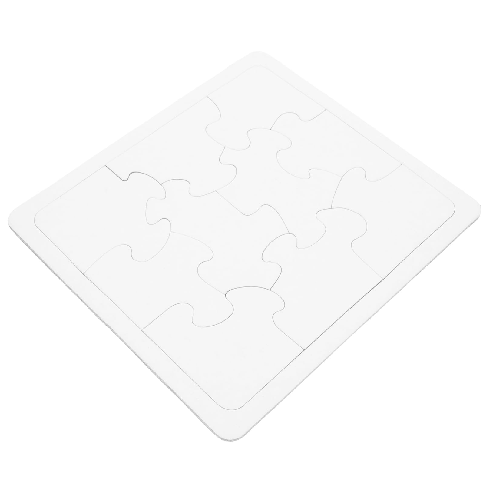 SAFIGLE 4-Piece Blank DIY Puzzle Set for Kids - White Draw & Graffiti Puzzle Paper - Creative Educational Toy for Children's Art Projects - Perfect for Birthday Gifts, Classroom Activities, and Family Fun