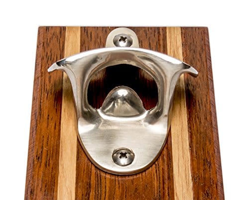 Bruntmor Magnetic Wall Mounted Wine Bottle Opener with Cap Catcher - Rust Resistant Zinc Alloy Bar Tool for Home, Kitchen & Mini Bars - Perfect for Wine Lovers & Entertaining Guests