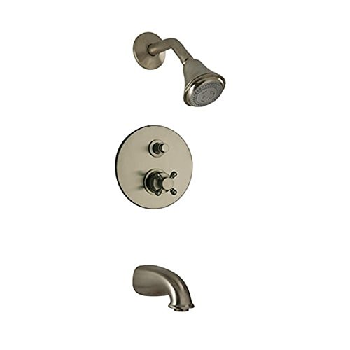 Fortis 8879700 Caffe Tub and Shower Trim Package with Multi-Function Shower Head in Polished Nickel - Perfect for Modern Bathroom Renovations & Spa-Like Shower Experience
