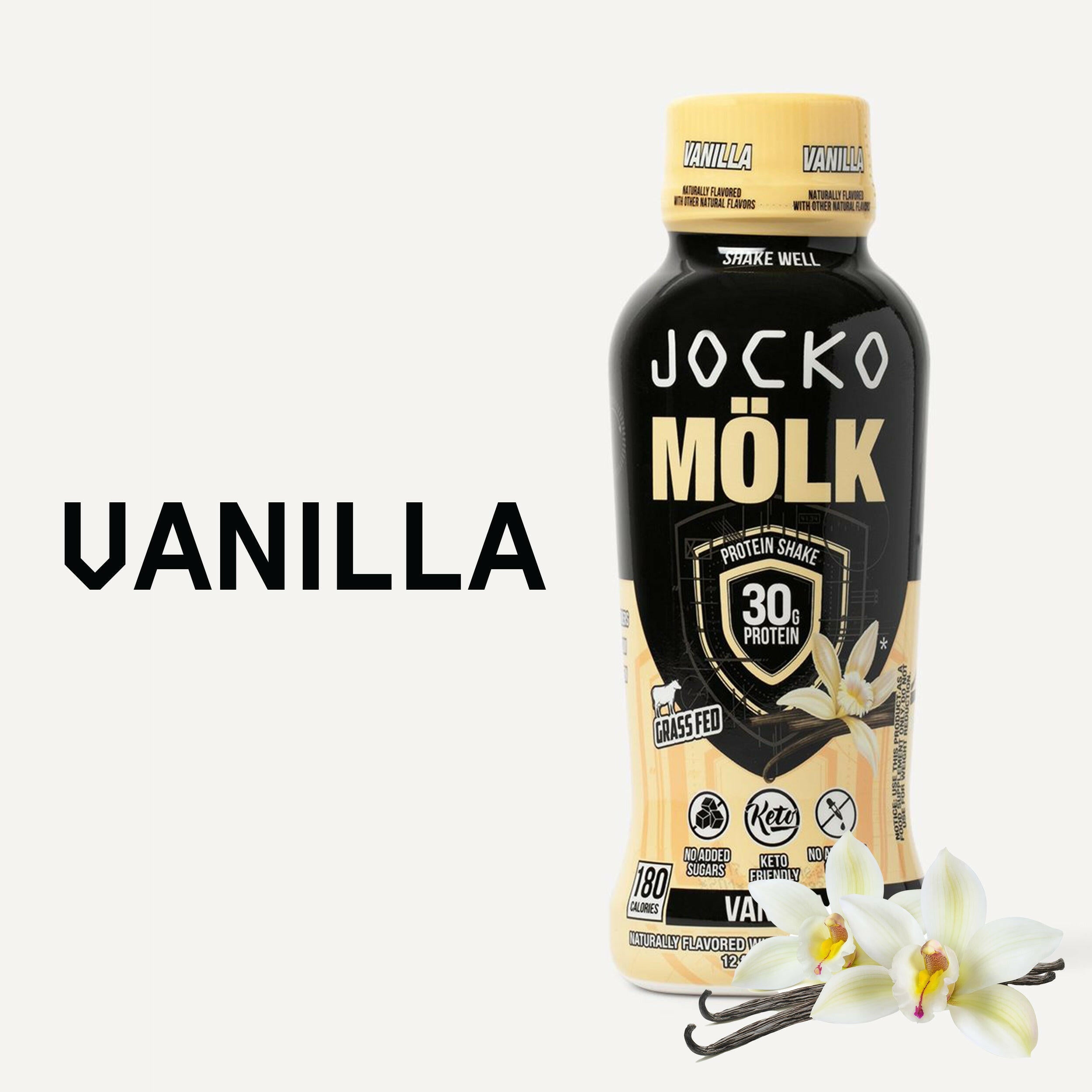 JOCKO MÖLK Protein Shakes - Premium Whey Protein Powder for Muscle Recovery & Growth | Ideal for Post-Workout, Fitness Enthusiasts & Active Lifestyles