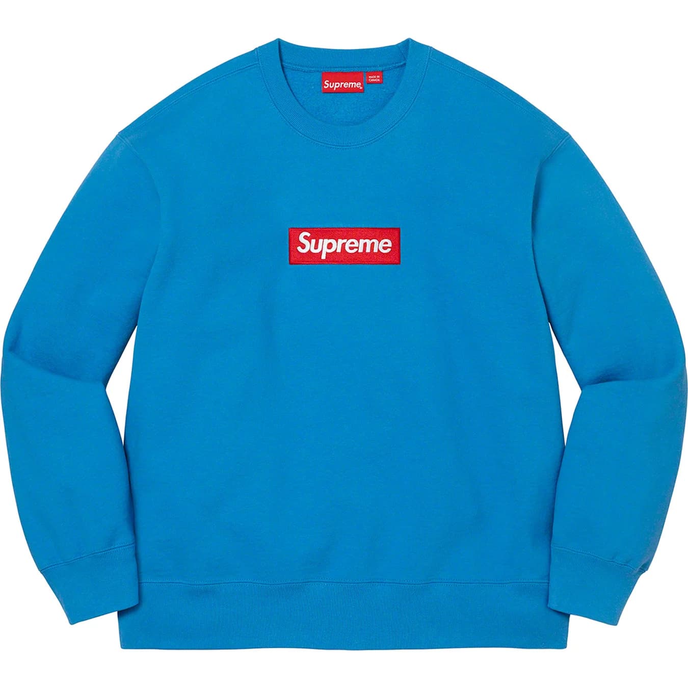 Supreme Box Logo Crewneck Sweatshirt - Blue | Streetwear Fashion for Men & Women | Perfect for Casual Outfits & Urban Style