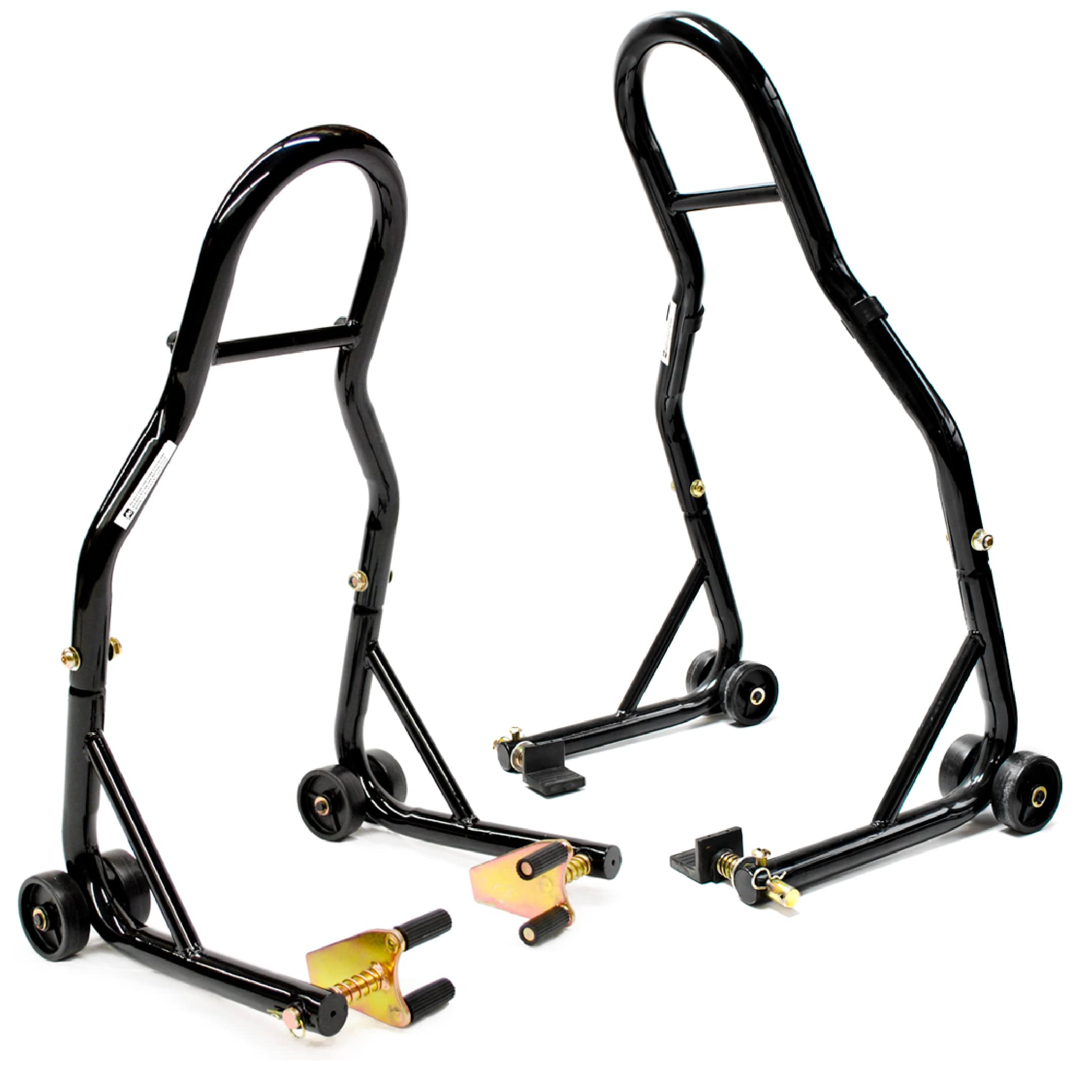 Venom Motorcycle Front & Rear Paddle Wheel Lift Stand - Compatible with Honda RC51 RVT1000 RC51 - Perfect for Garage Maintenance & Bike Storage
