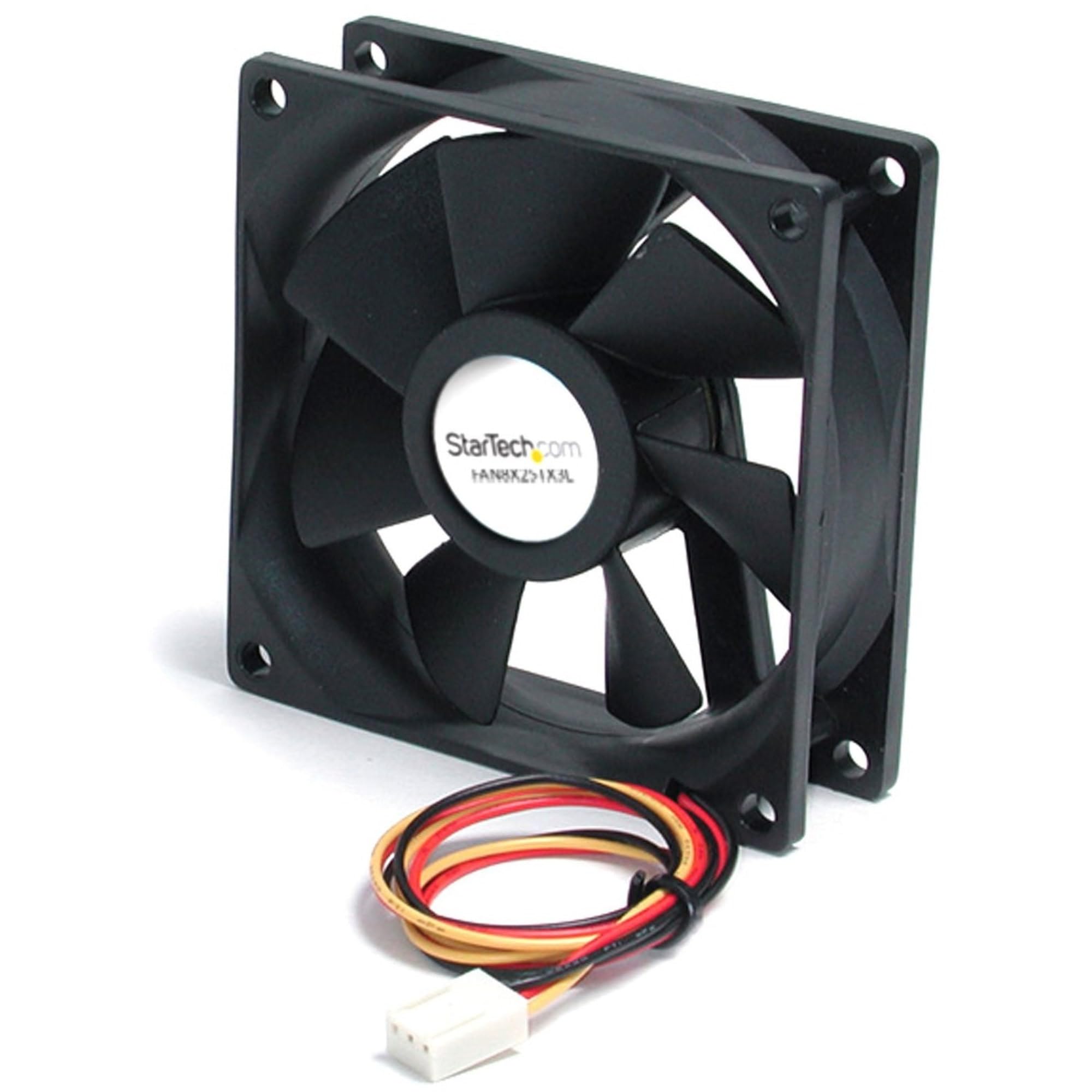 80x25mm Ball Bearing Quiet Computer Case Fan with TX3 Connector - High Performance Cooling for PC, Gaming Rig & Server Use