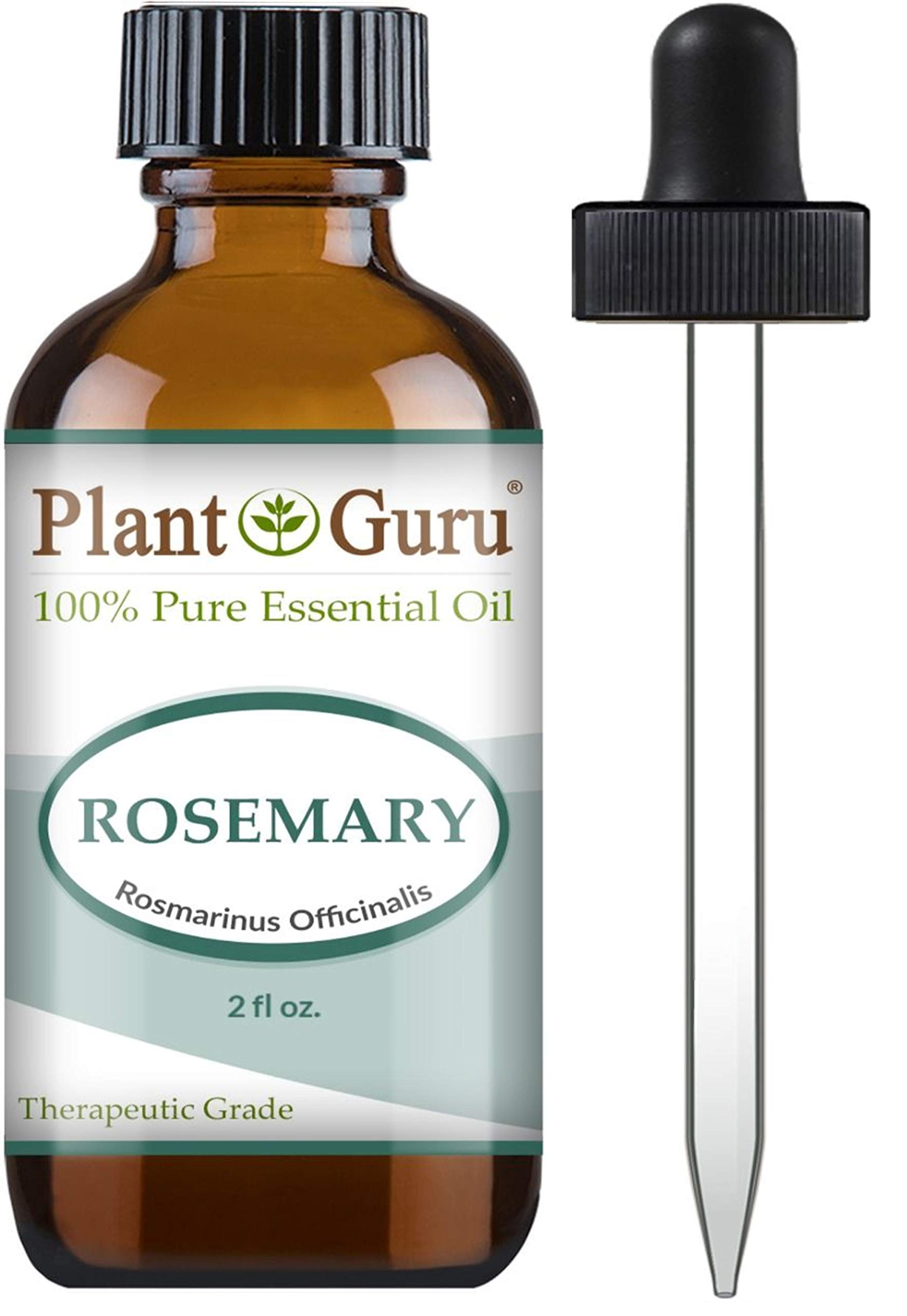 100% Pure Rosemary Essential Oil 2 oz - Undiluted Therapeutic Grade for Aromatherapy Diffuser, Hair Growth & Scalp Care | Stimulates Hair Growth, Reduces Dandruff | Perfect for Massage, Relaxation & DIY Skincare