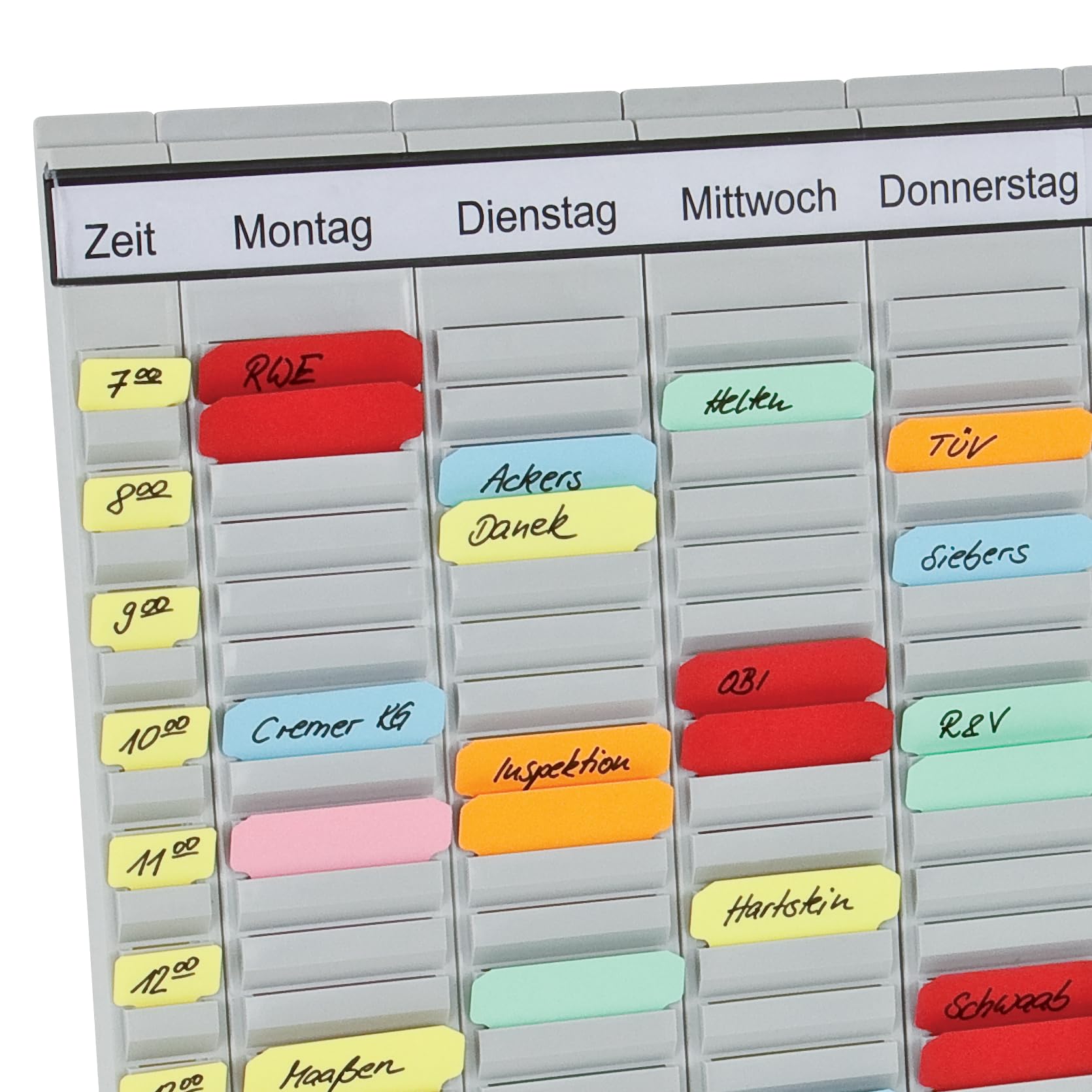 Franken 29110 Slot-in Card Planner and Cards 48 x 48 cm - Perfect for Organizing Tasks, Notes & Schedules | Ideal for Office, Home & School Use