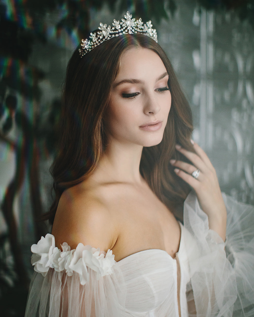 Gabriella Tiara - Elegant Rhinestone Bridal Hairpiece for Weddings, Prom & Special Occasions | Perfect for Brides, Bridesmaids & Formal Events
