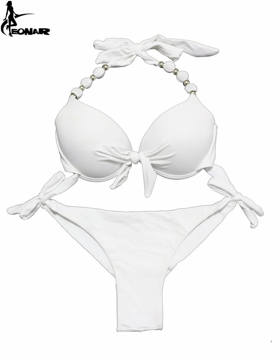 EONAR Push Up Bikini Set for Women - Sexy Brazilian Cut Bandage Swimwear with High Waist Bottom | Perfect for Beach, Pool Party & Summer Vacation