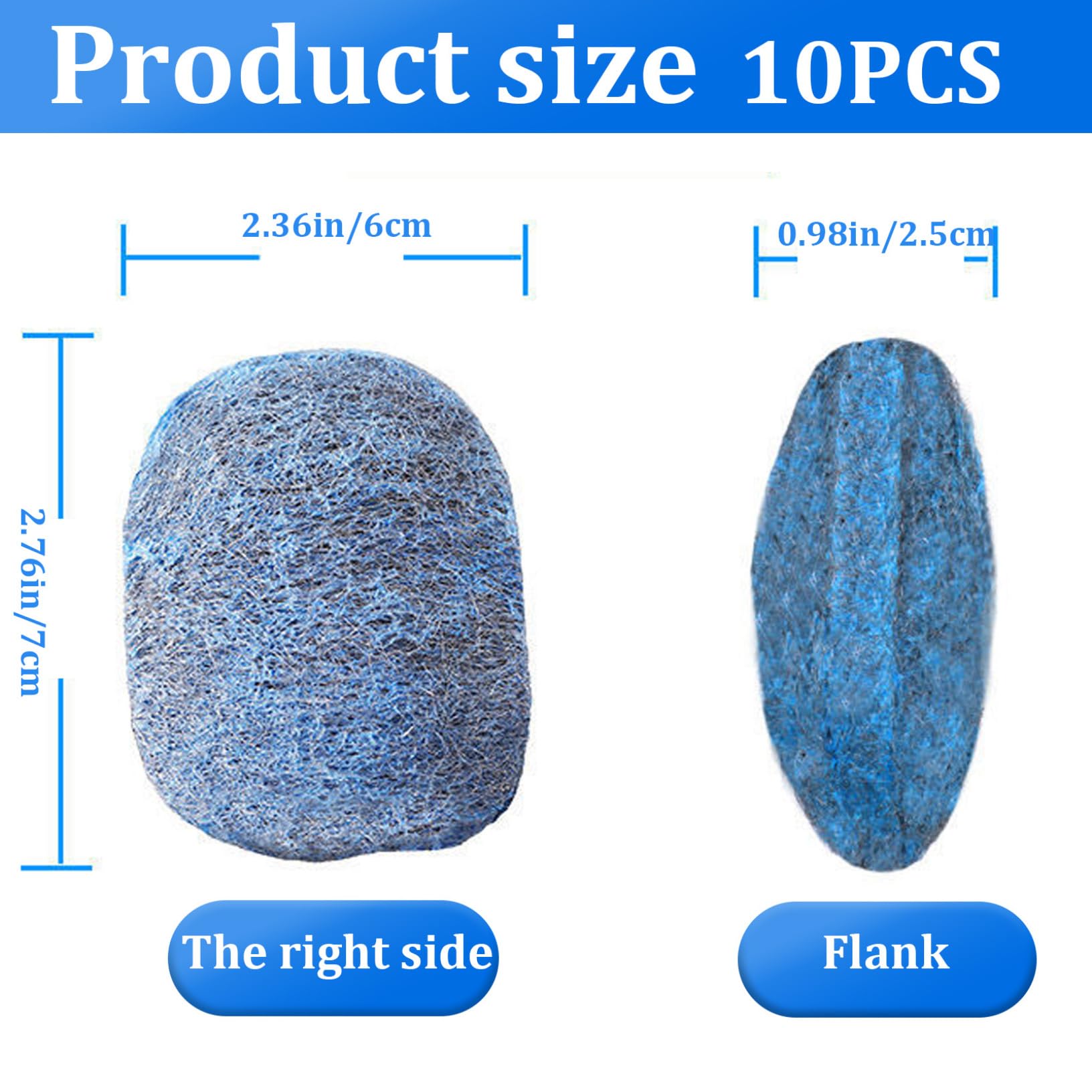 10Pcs Steel Wool Soap Pads - Heavy Duty Metal Scouring Pads for Kitchen Cleaning | Pre-Soaped Disposable Scrubbing Pads for Tough Grease, Oil & Stains | Perfect for Pots, Pans, Grills & Oven Racks