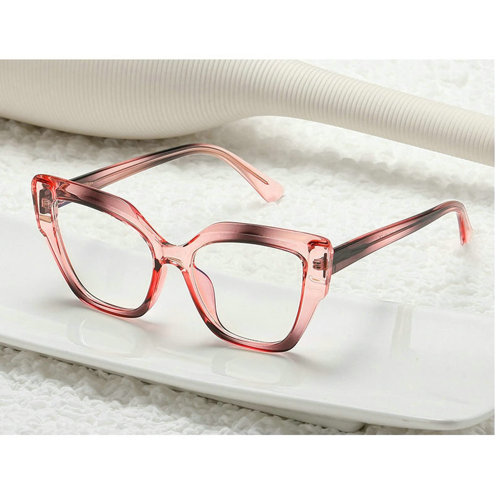 Blue Light Blocking Reading Glasses for Women - Oversize Presbyopic Eyewear for Office & Screen Use