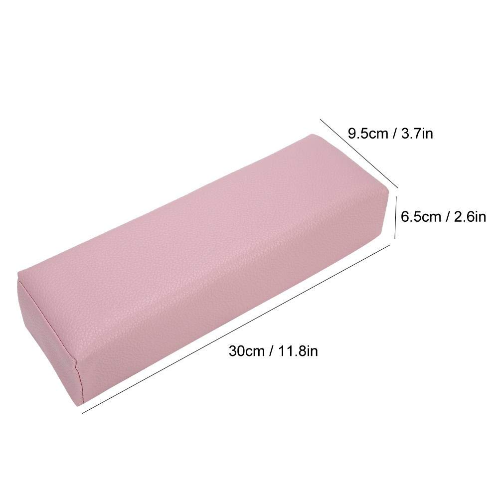 Washable Nail Art Hand Pillow - Soft Sponge Manicure Hand Rest Cushion for Nail Salon & Home Use - Comfortable Nail Art Hand Pad Support (Pink) - Perfect for Gel Polish, Acrylic Nails & DIY Nail Designs